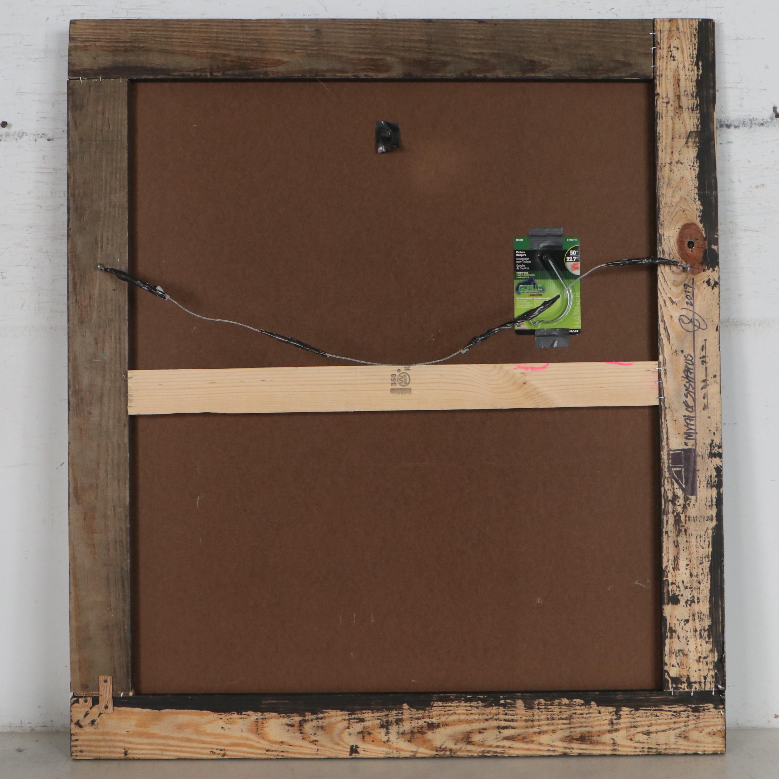 James Wagner Mixed Media Painting "Myth of Sisyphus," 2019