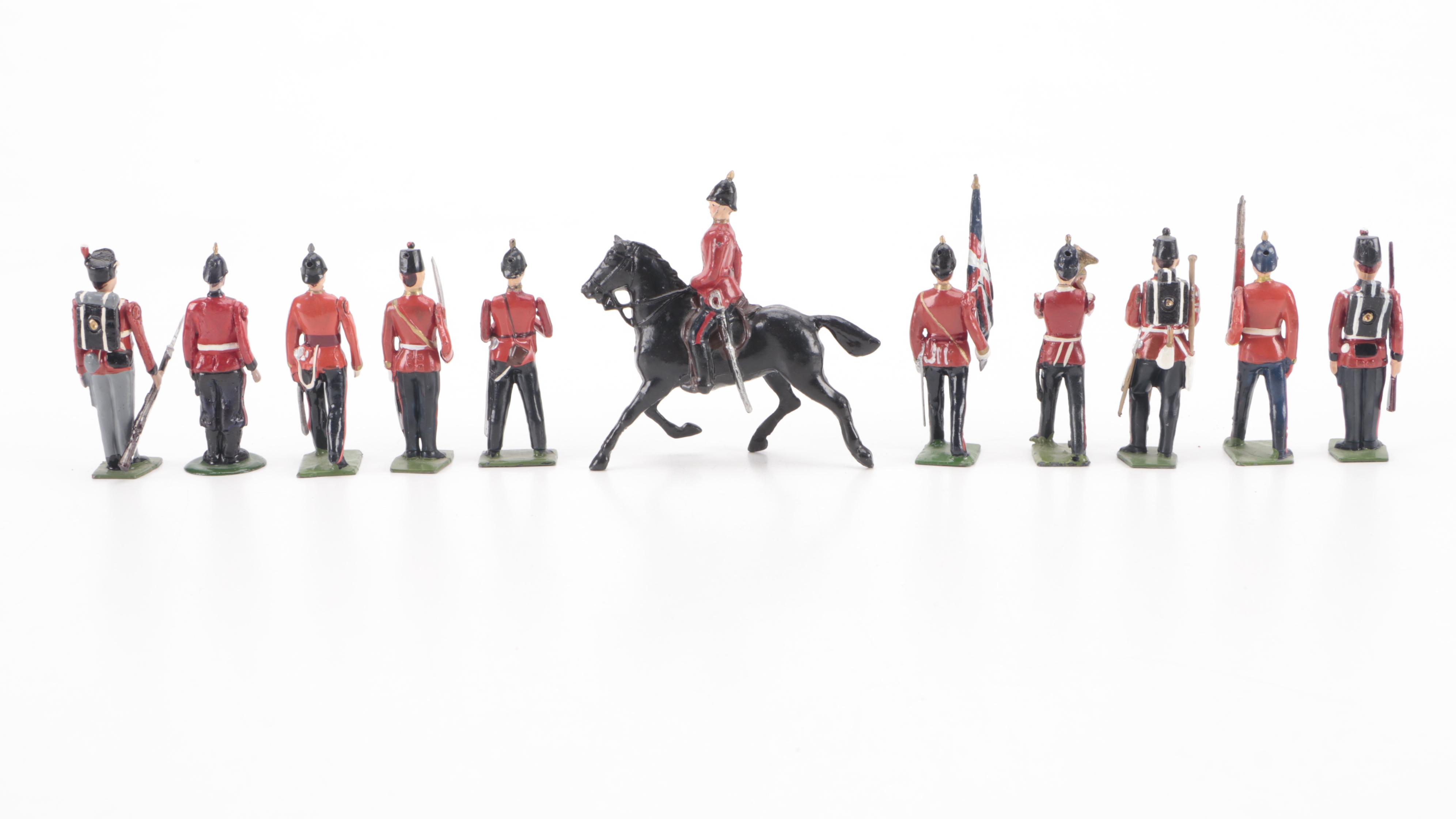 Britains Britannia Ltd. Hand-Painted Cast Metal British Infantry Soldiers