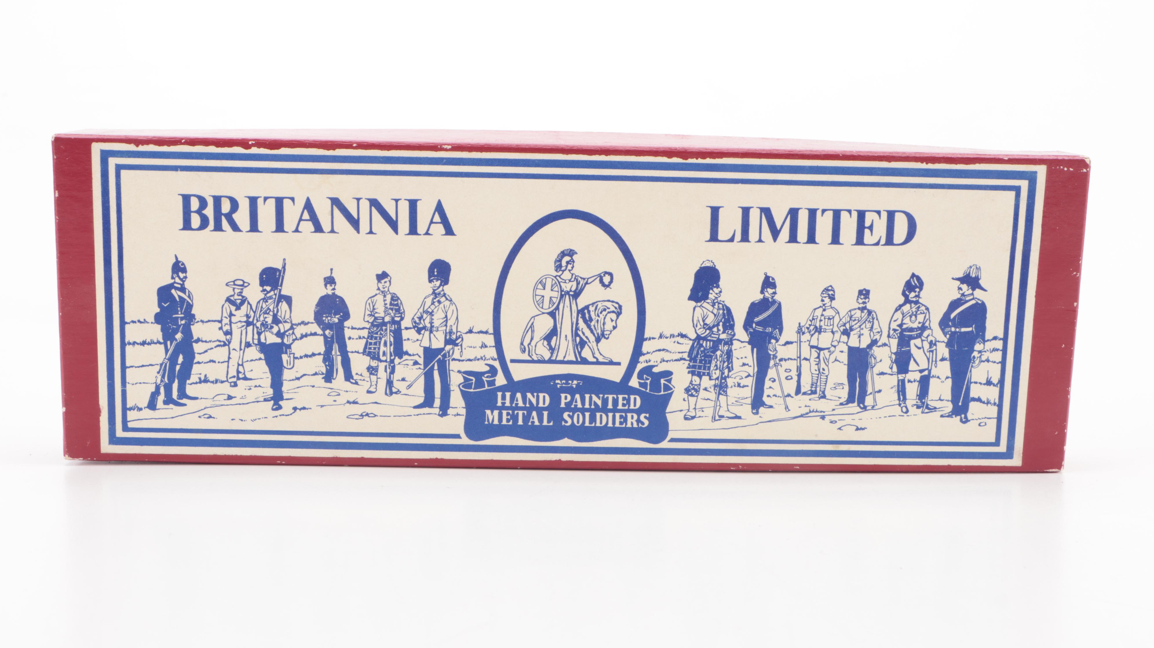 Britains Britannia Ltd. Hand-Painted Cast Metal British Infantry Soldiers