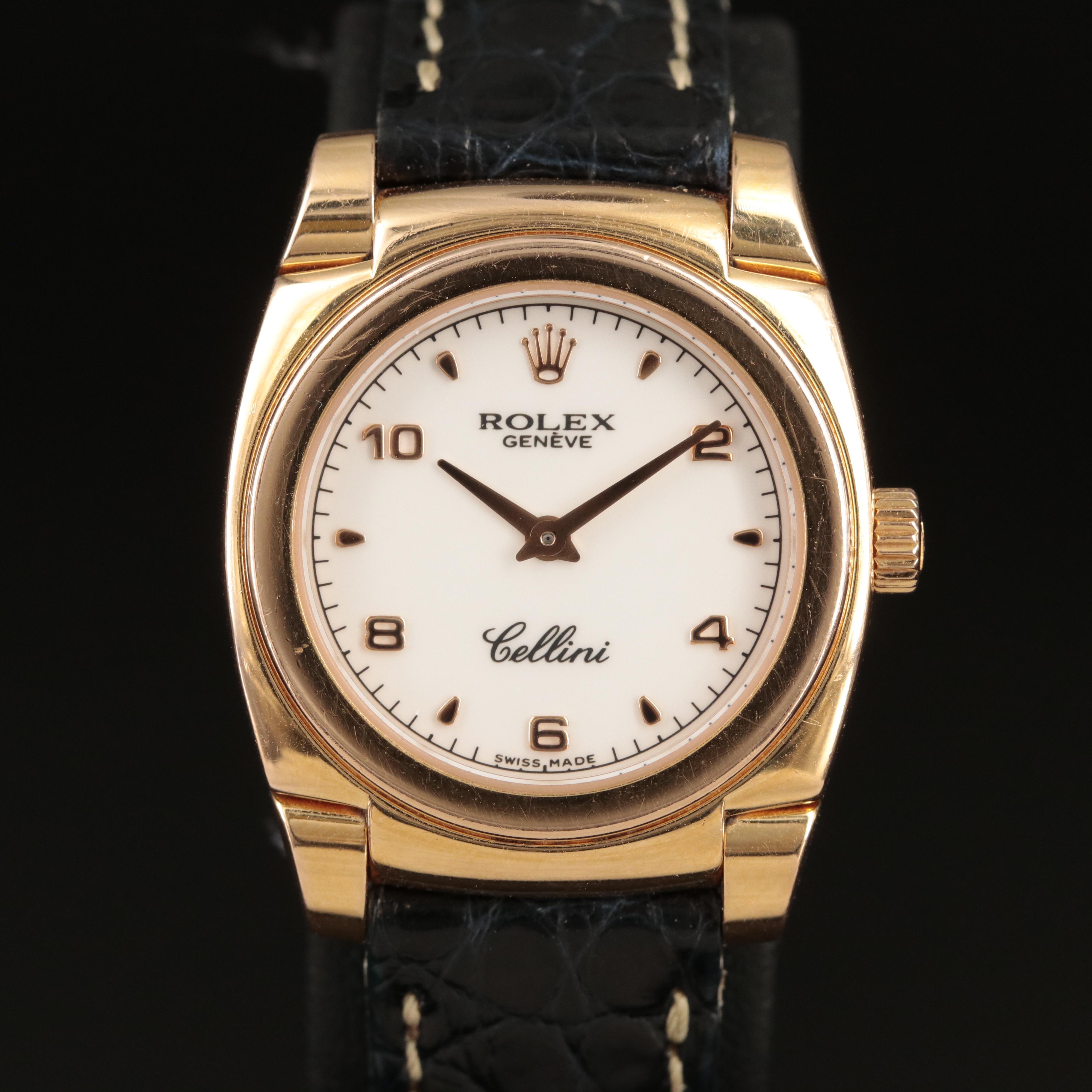 1999 18K Rolex Cellini Hand Wind Watch