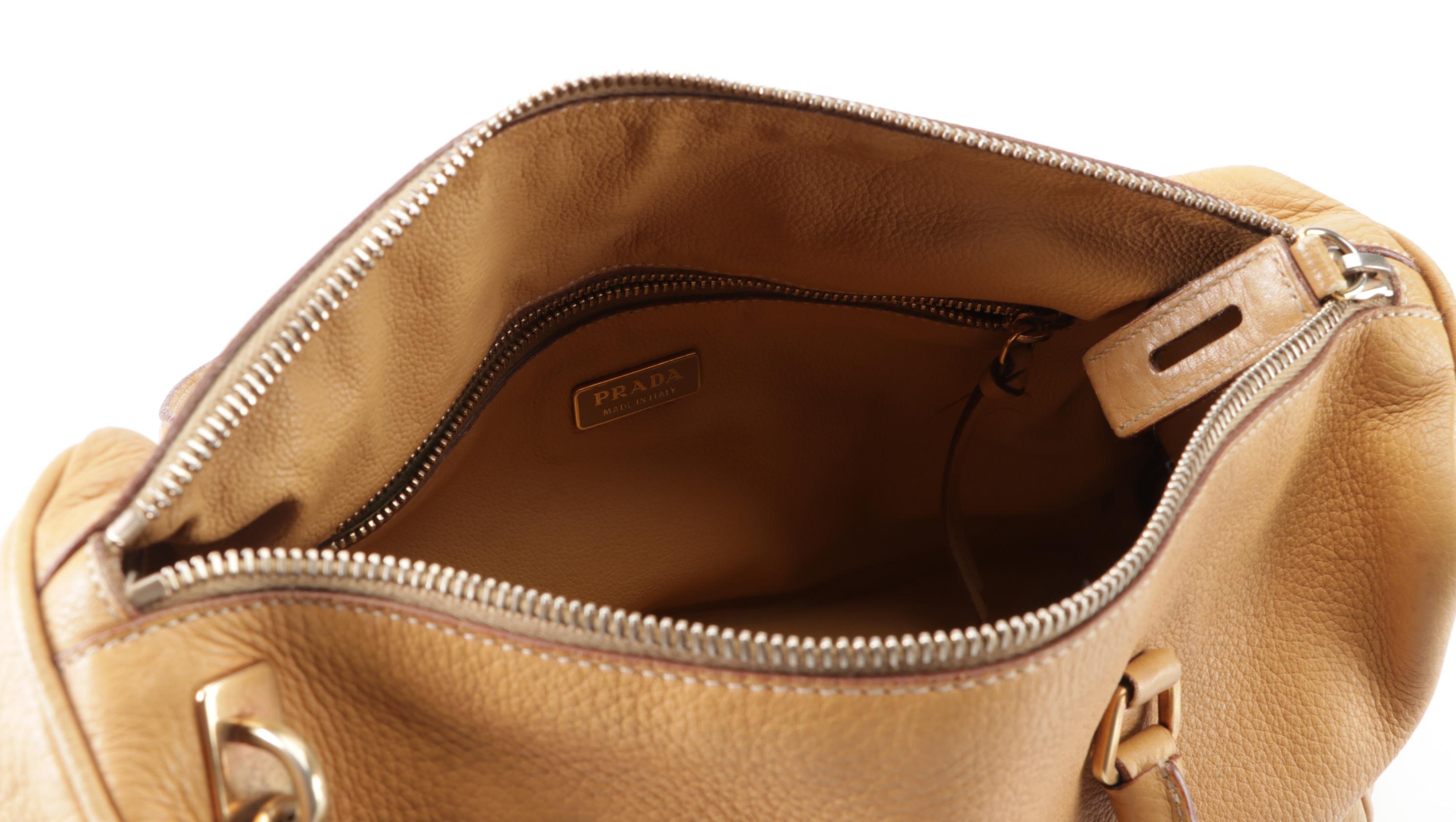 Prada Vitello Daino Leather Handbag