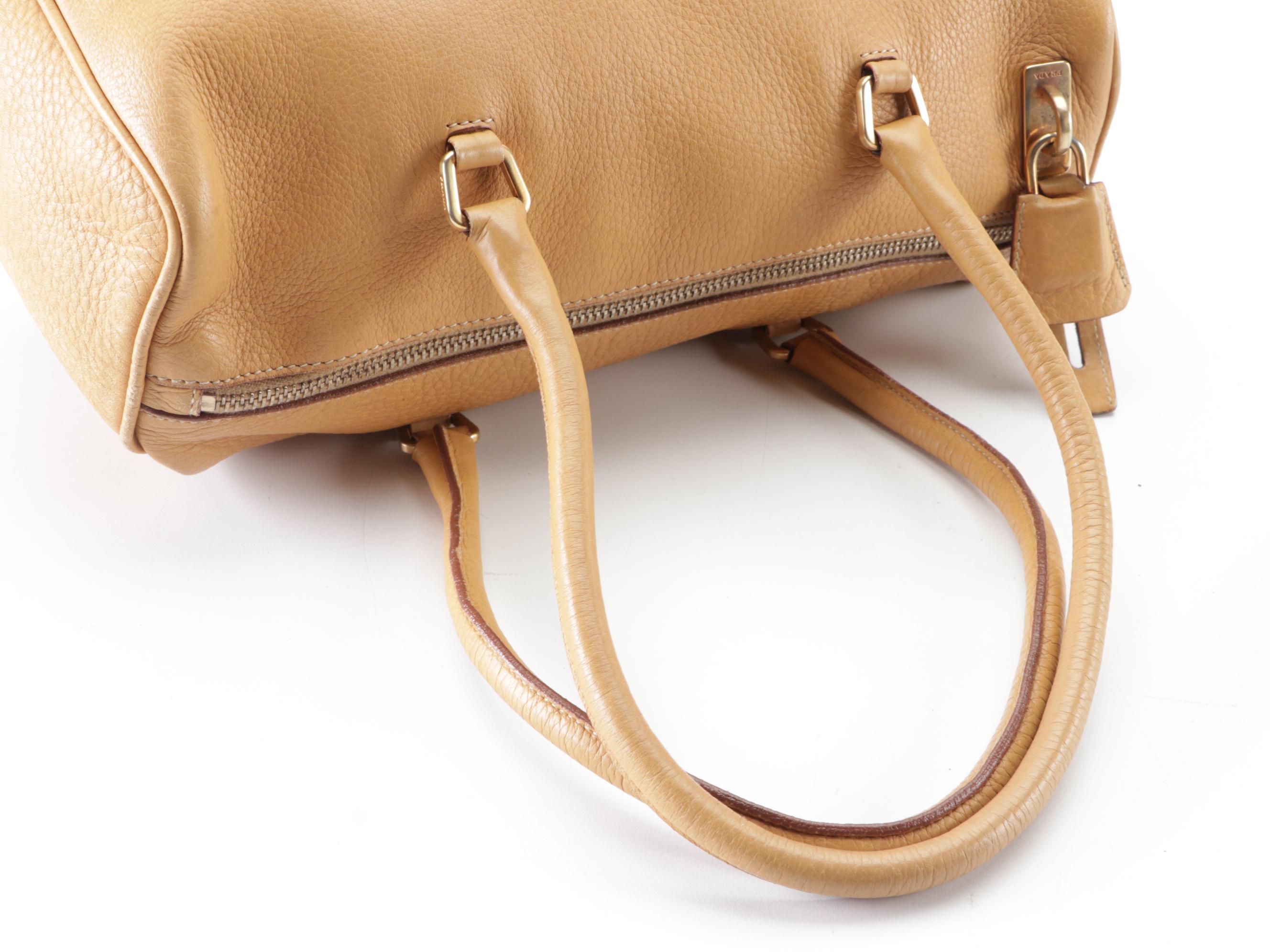 Prada Vitello Daino Leather Handbag