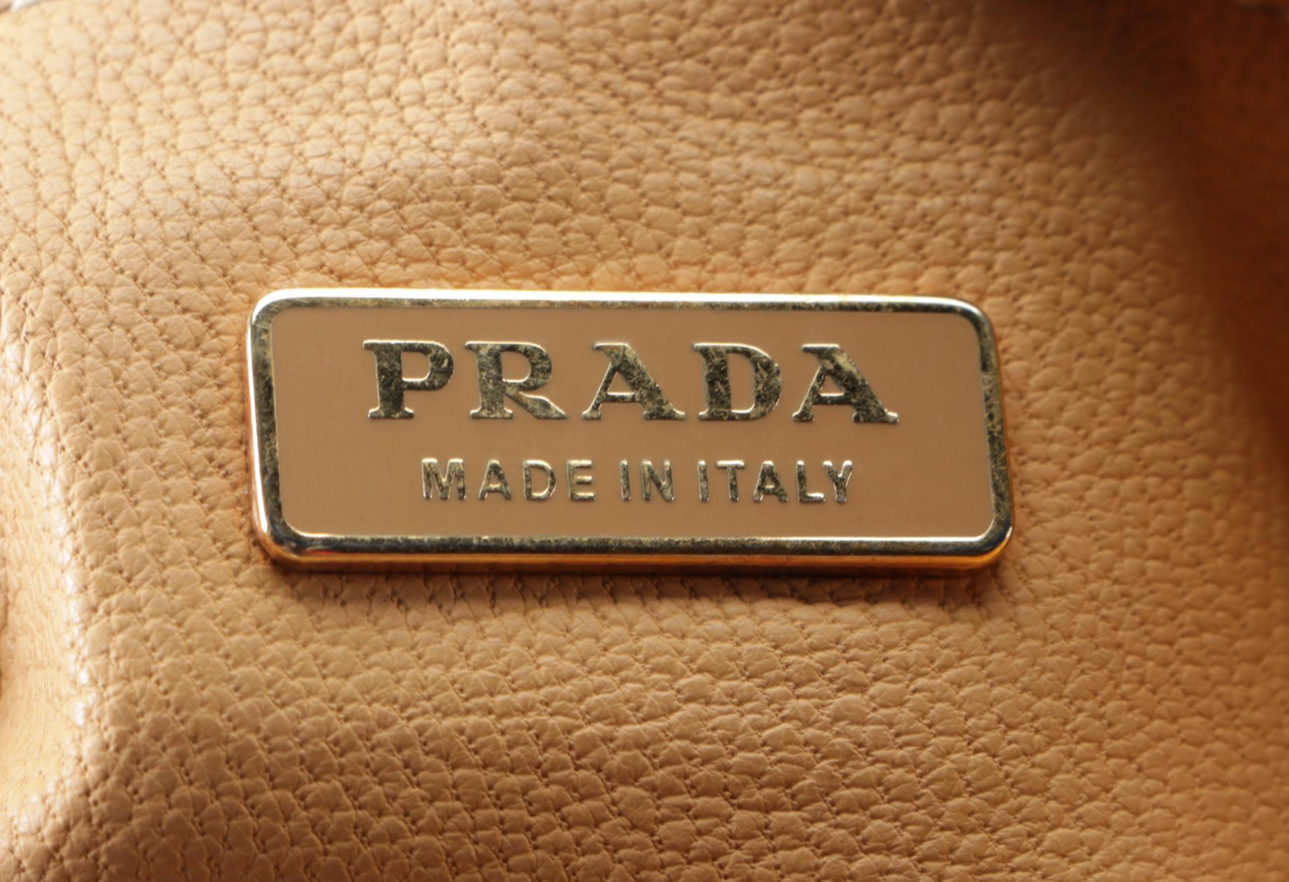 Prada Vitello Daino Leather Handbag