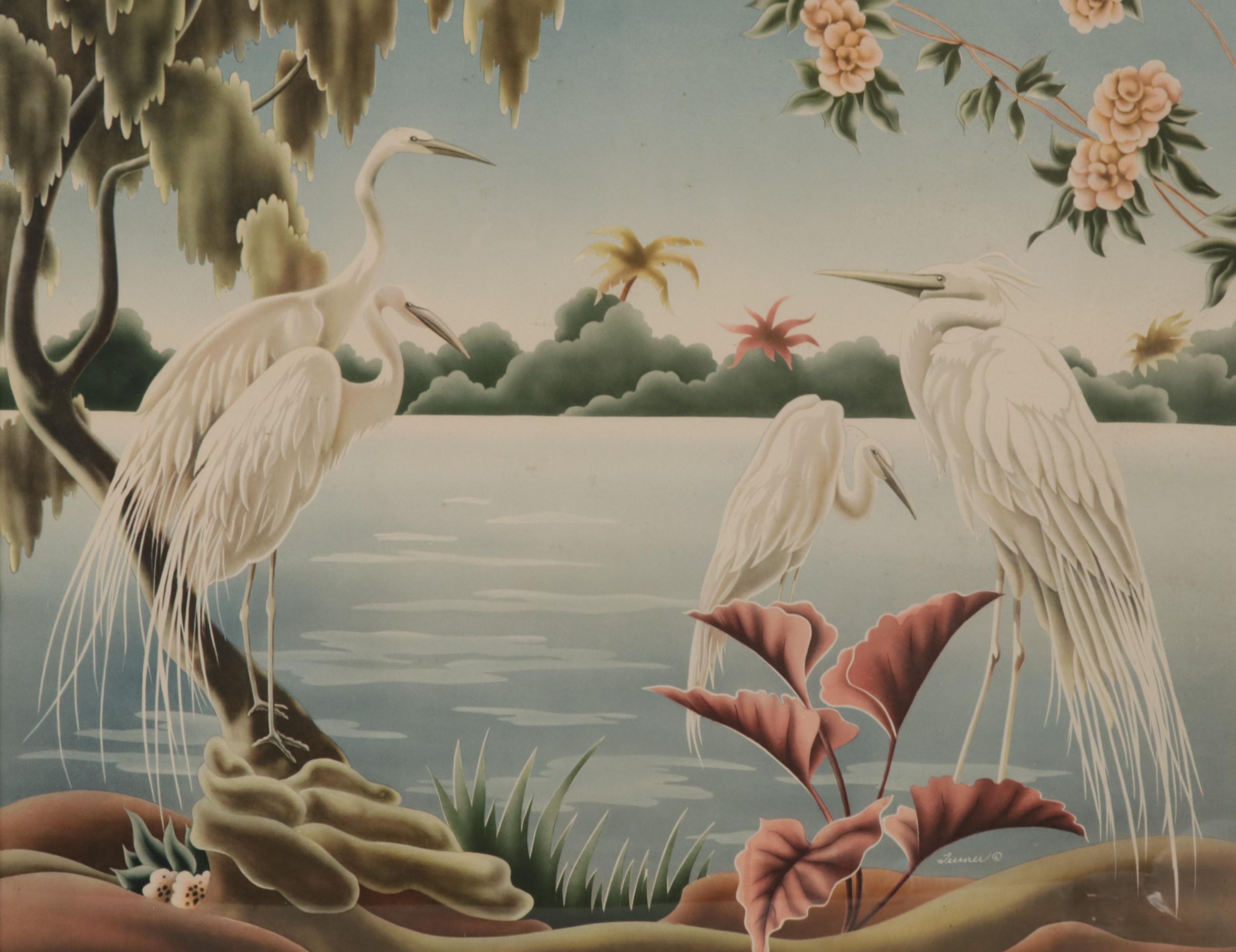 Turner Manufacturing Co. Offset Lithographs of Wading Birds