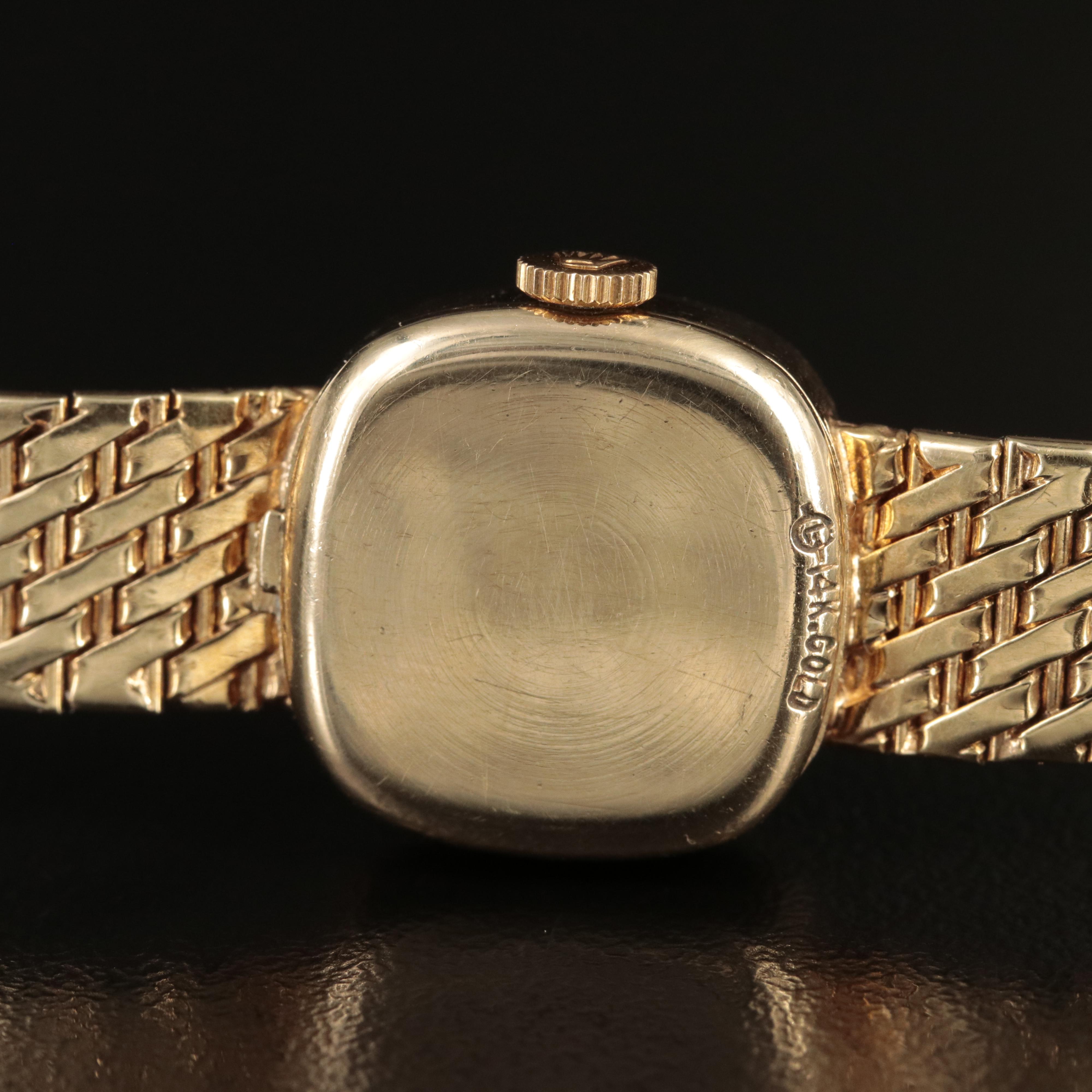 Vintage Rolex 14K and Diamond Watch