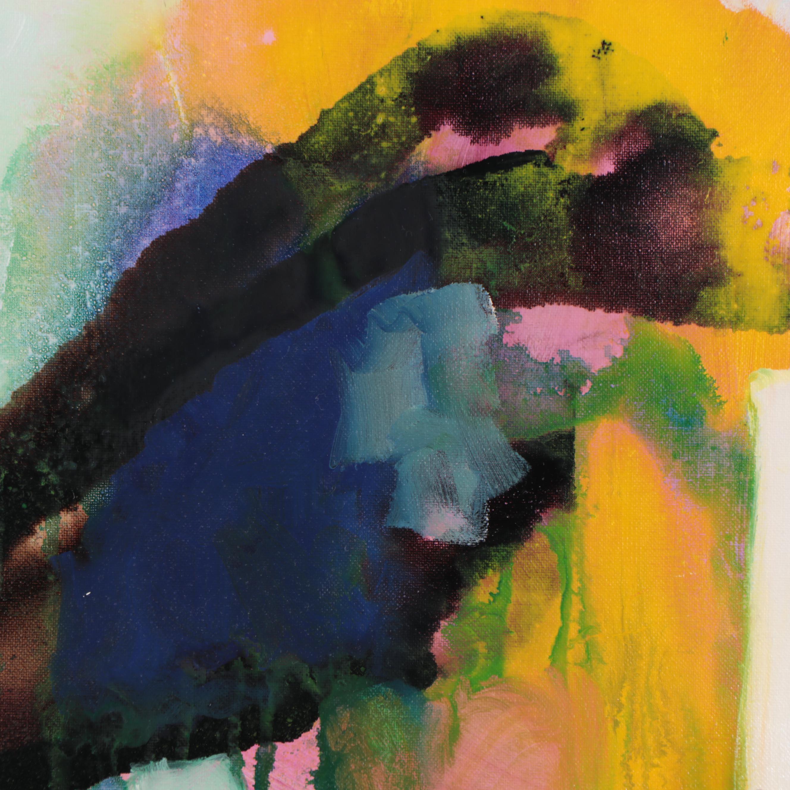 Milagros Pongo Mixed Media Painting "Escada," 2022