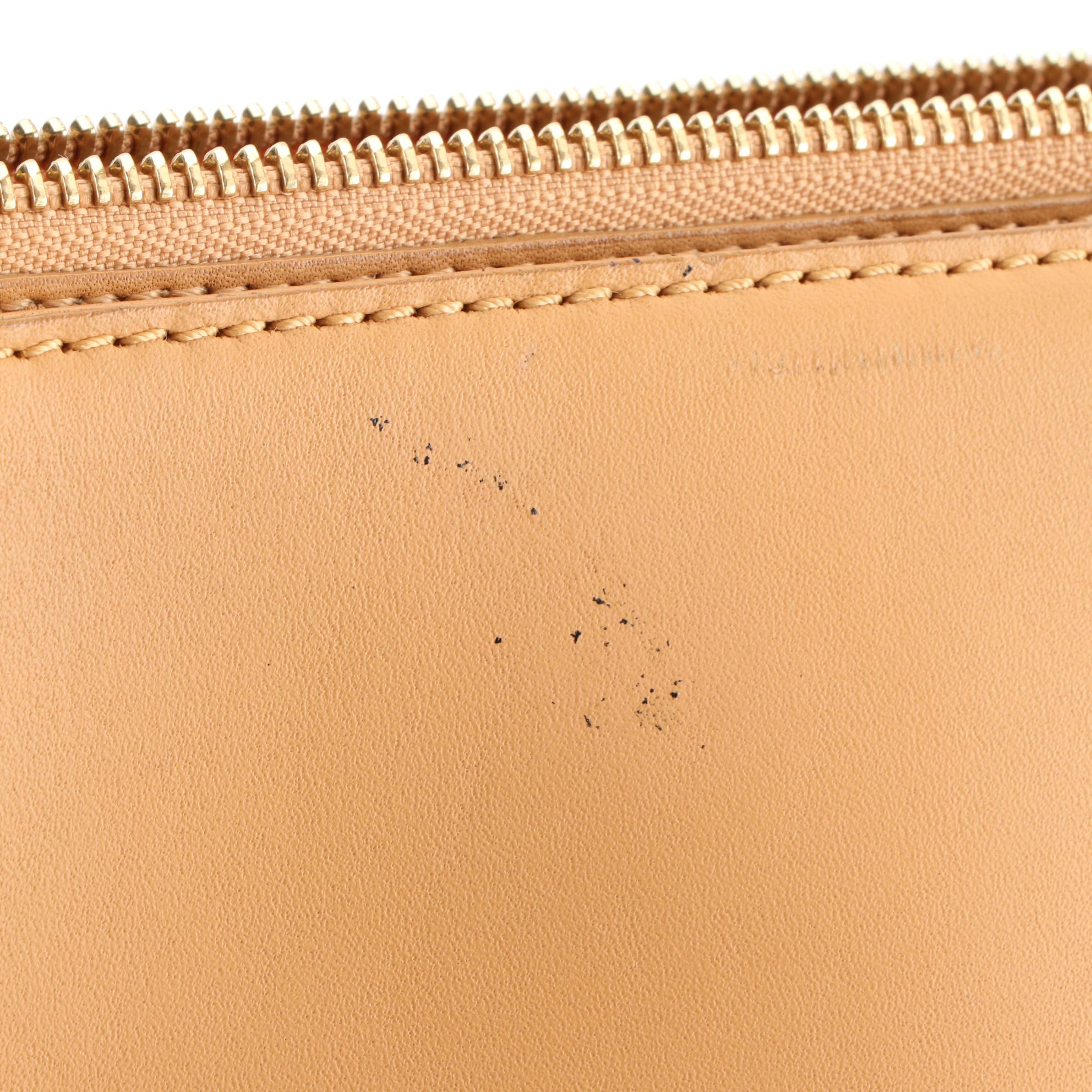 Burberry Tote Bag in Smooth Tan Leather with House Check Lining