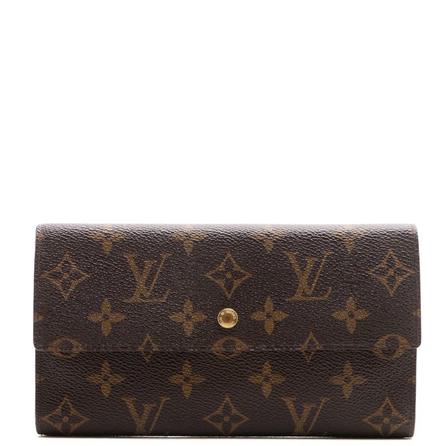 Louis Vuitton Porte-Trésor International Long Wallet in Monogram Canvas