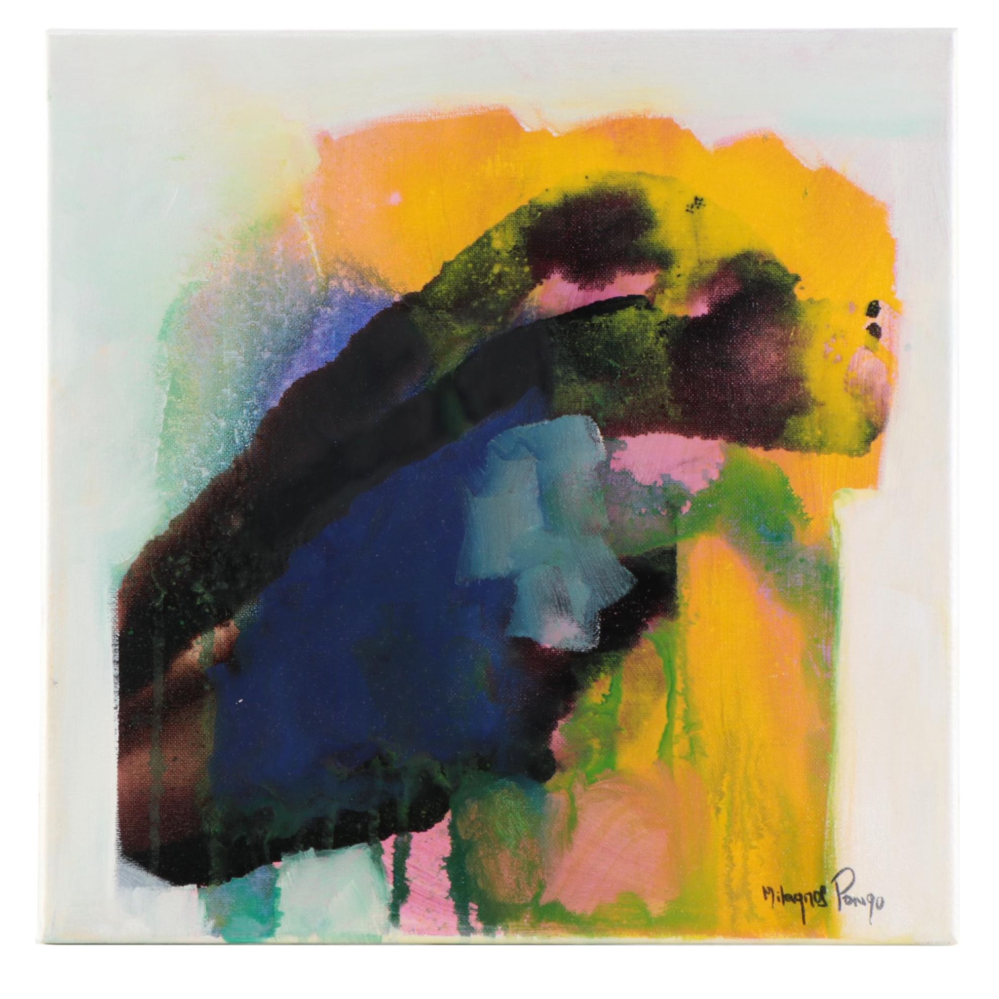 Milagros Pongo Mixed Media Painting "Escada," 2022