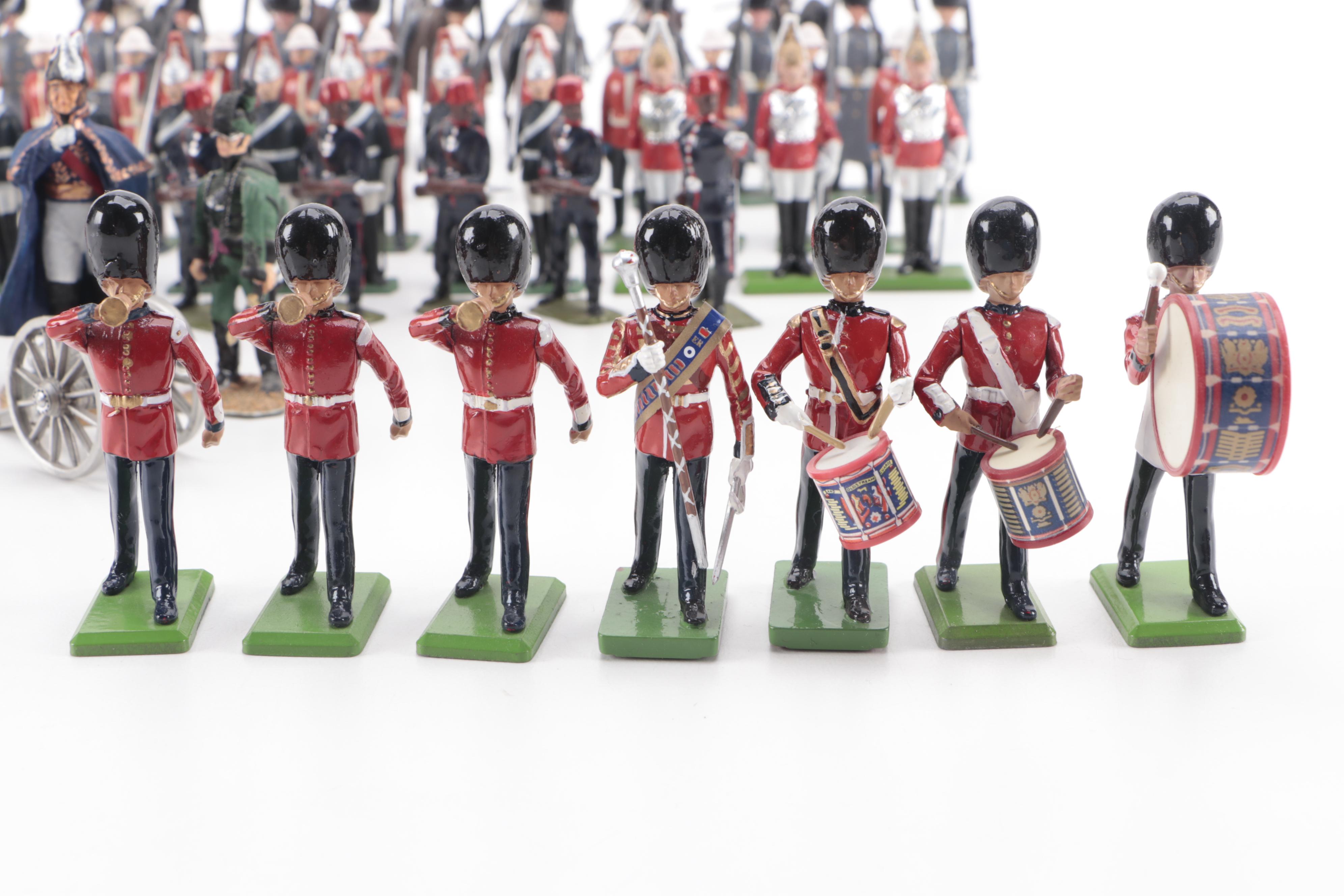 Britains Ltd Hand-Painted Cast Metal Sudanese Lancers with Royal Soldiers
