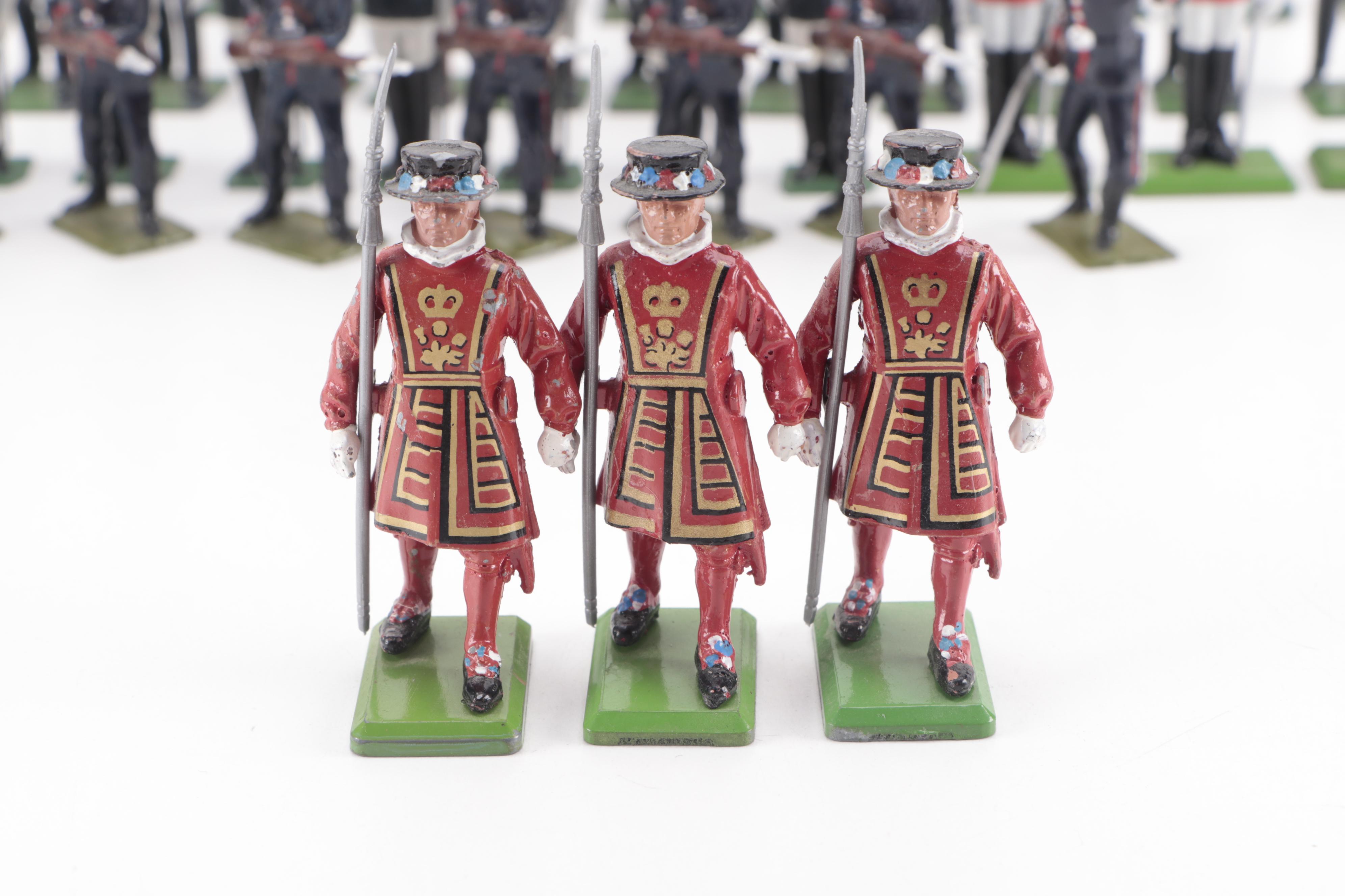Britains Ltd Hand-Painted Cast Metal Sudanese Lancers with Royal Soldiers