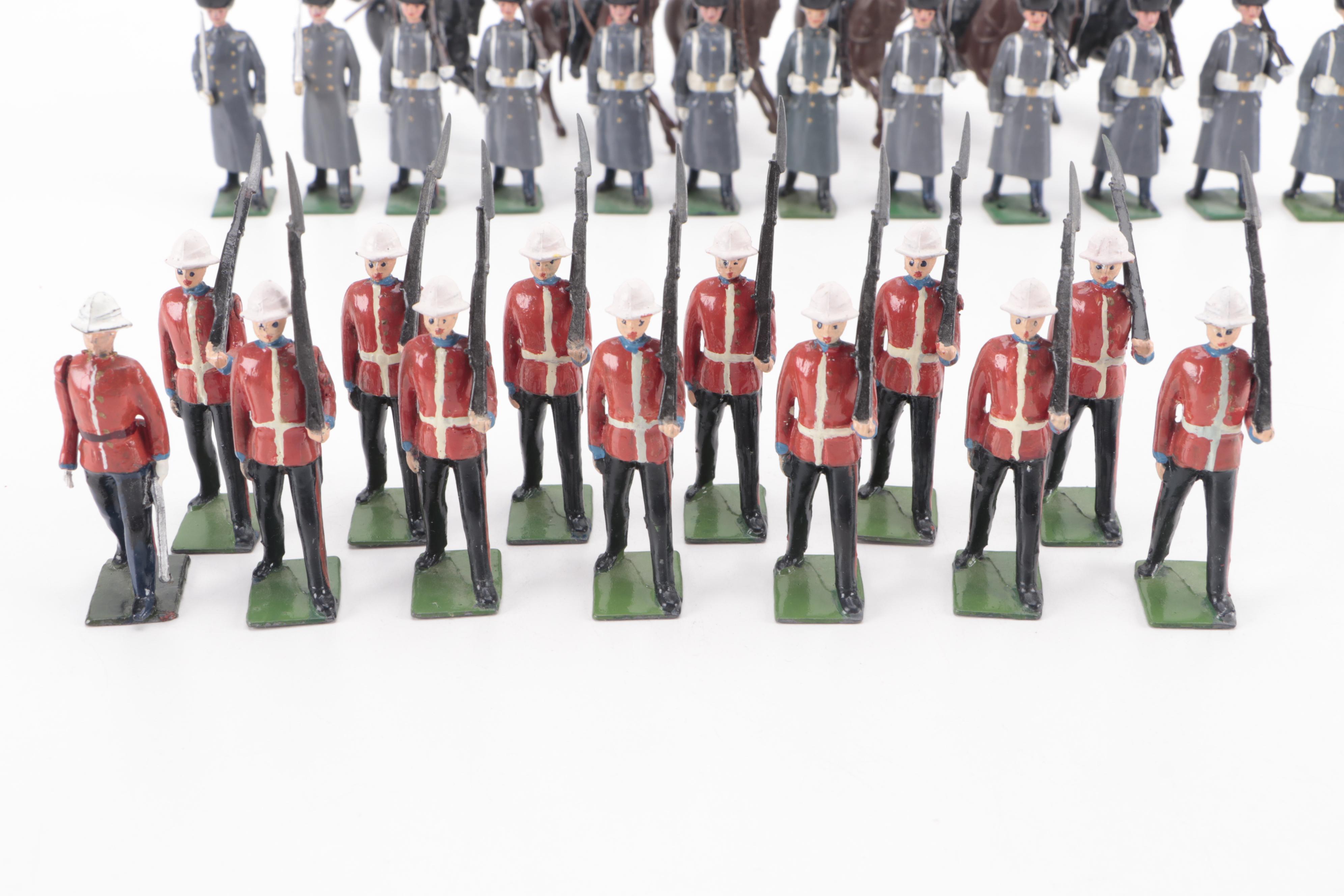 Britains Ltd Hand-Painted Cast Metal Sudanese Lancers with Royal Soldiers