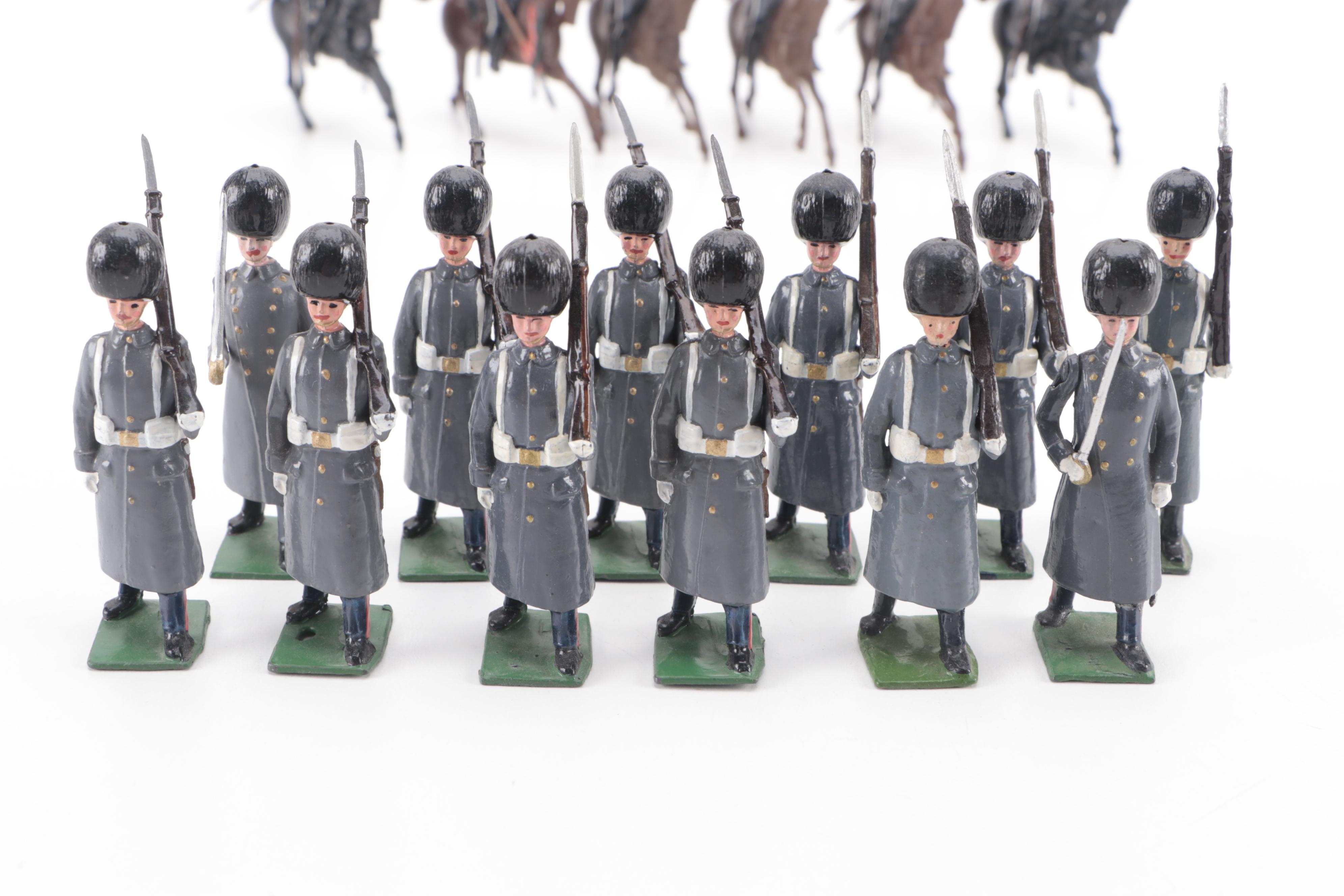 Britains Ltd Hand-Painted Cast Metal Sudanese Lancers with Royal Soldiers