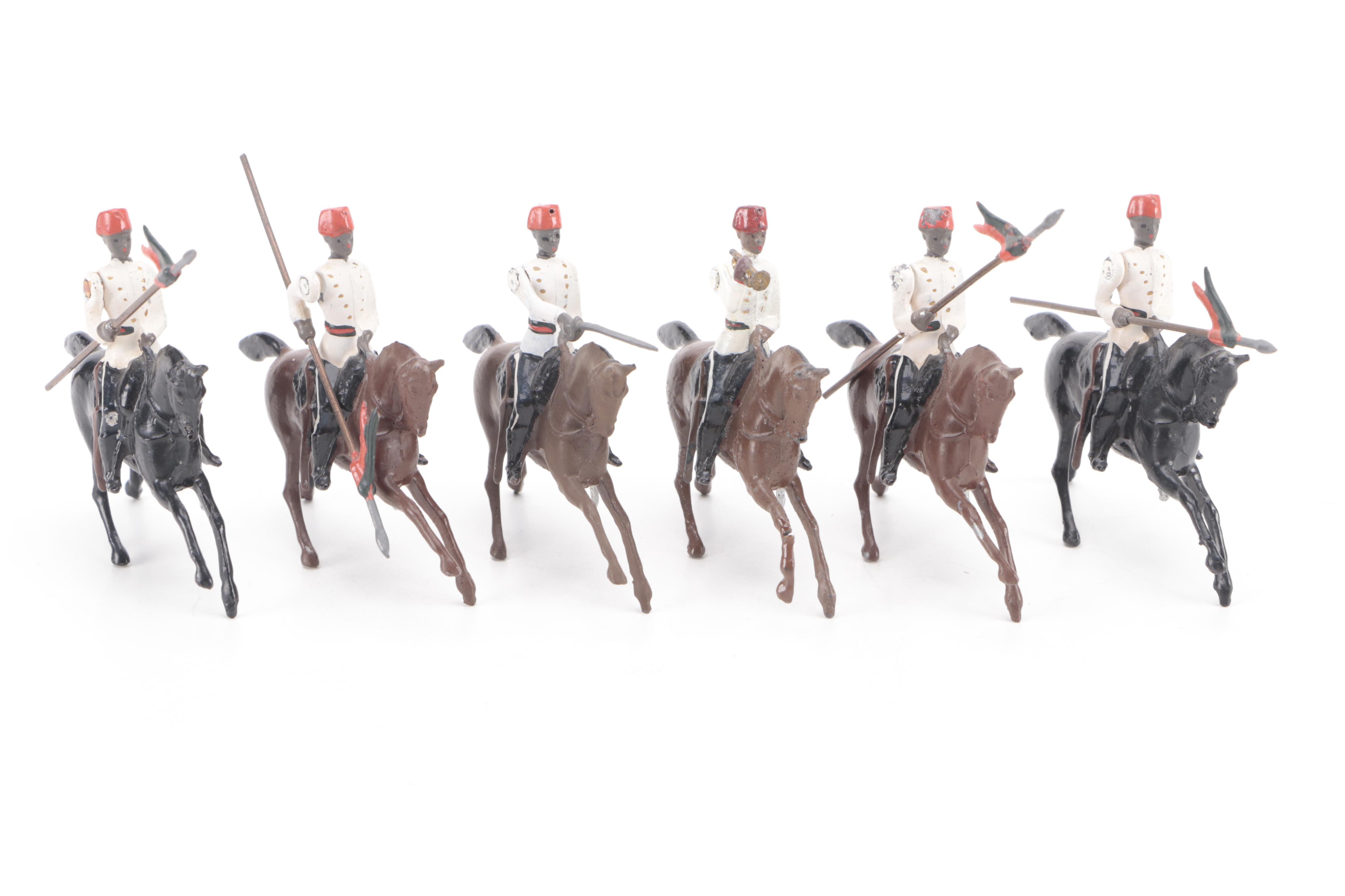 Britains Ltd Hand-Painted Cast Metal Sudanese Lancers with Royal Soldiers