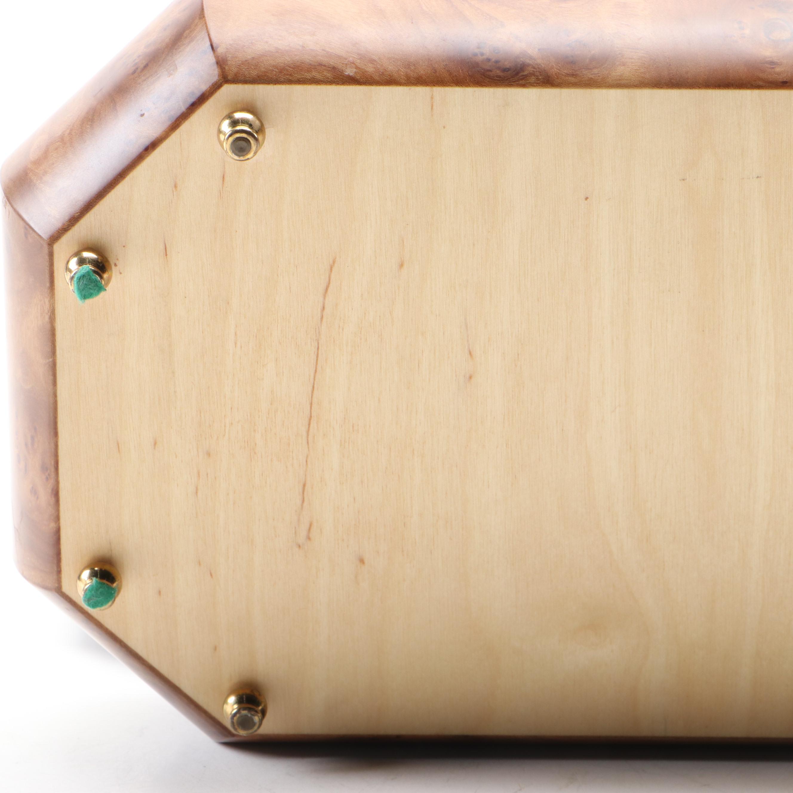 Italian Marquetry "Edelweiss" Music Box