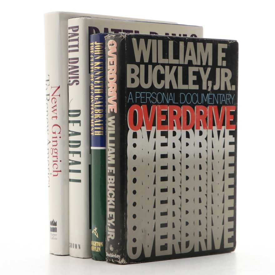 Signed First Edition "Overdrive" by William F. Buckley Jr. and More Signed Books