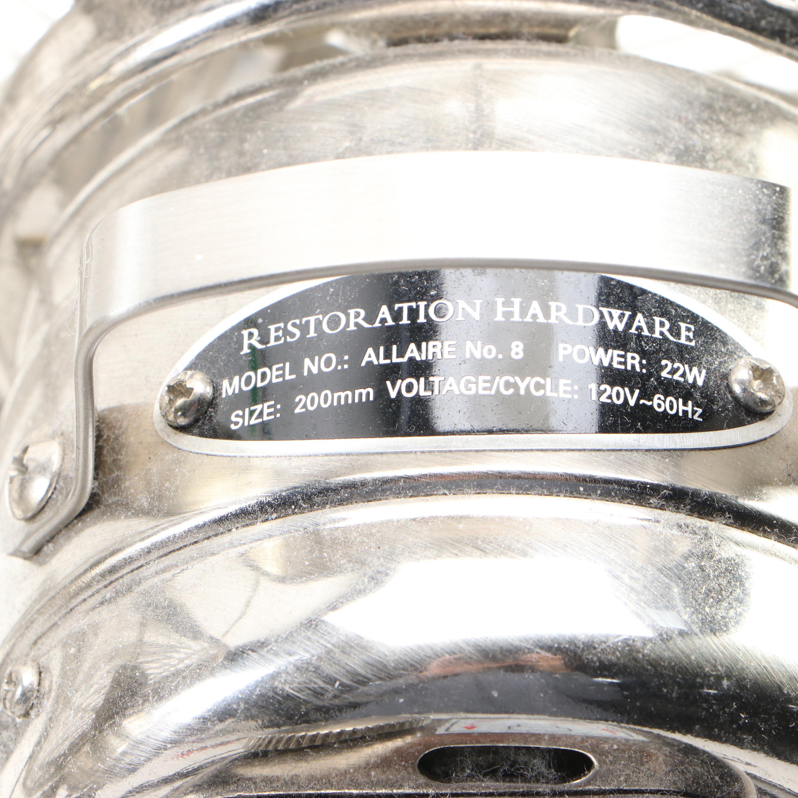 Restoration Hardware Allaire No.8 Oscillating Desk Table Fans