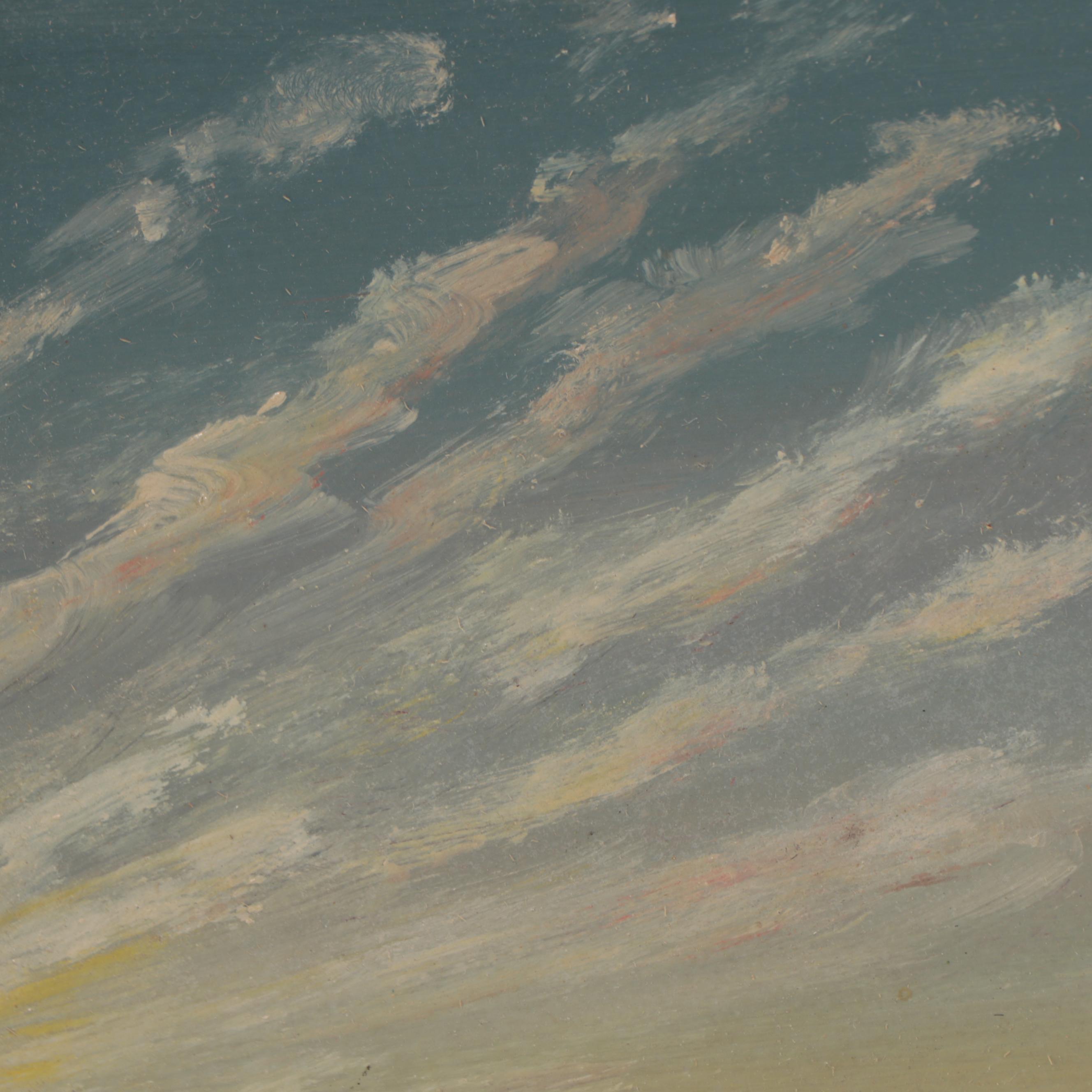 Oil Painting of the S.S. United States Ocean Liner, 1953