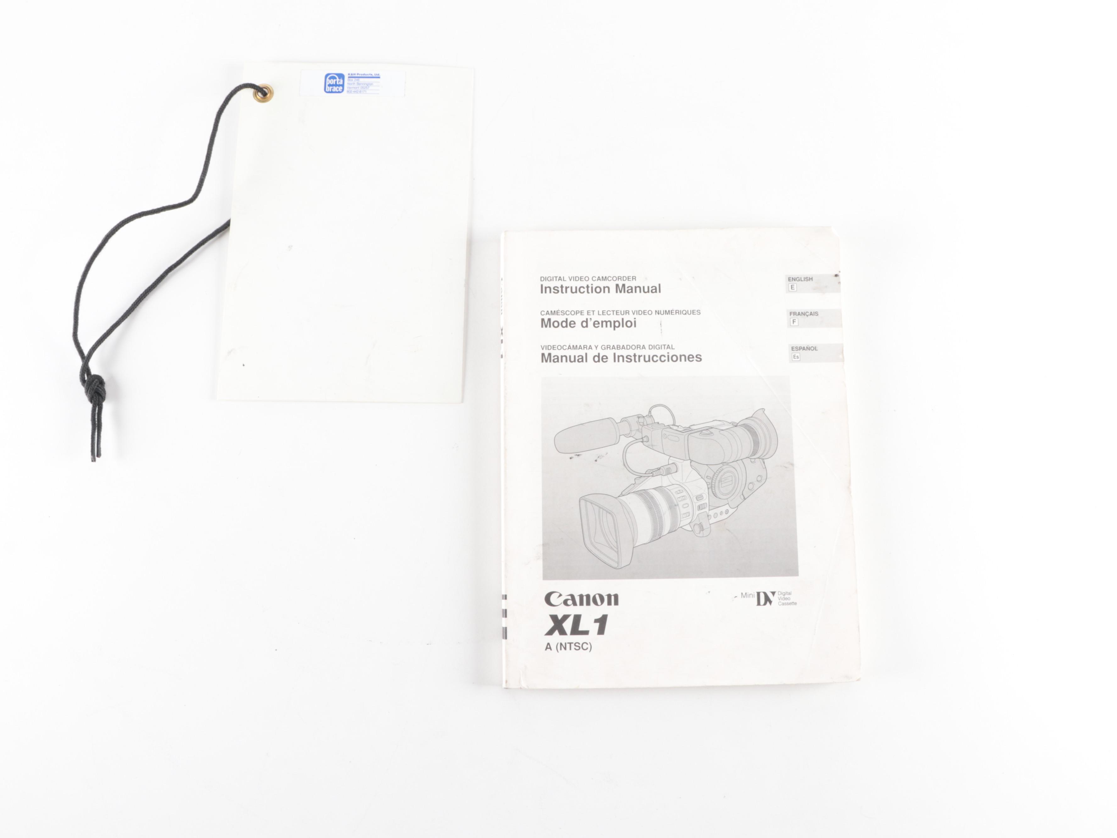 Canon XL1 3CCD Digital Video Camcorder Camera Bundle With Porta Brace Case