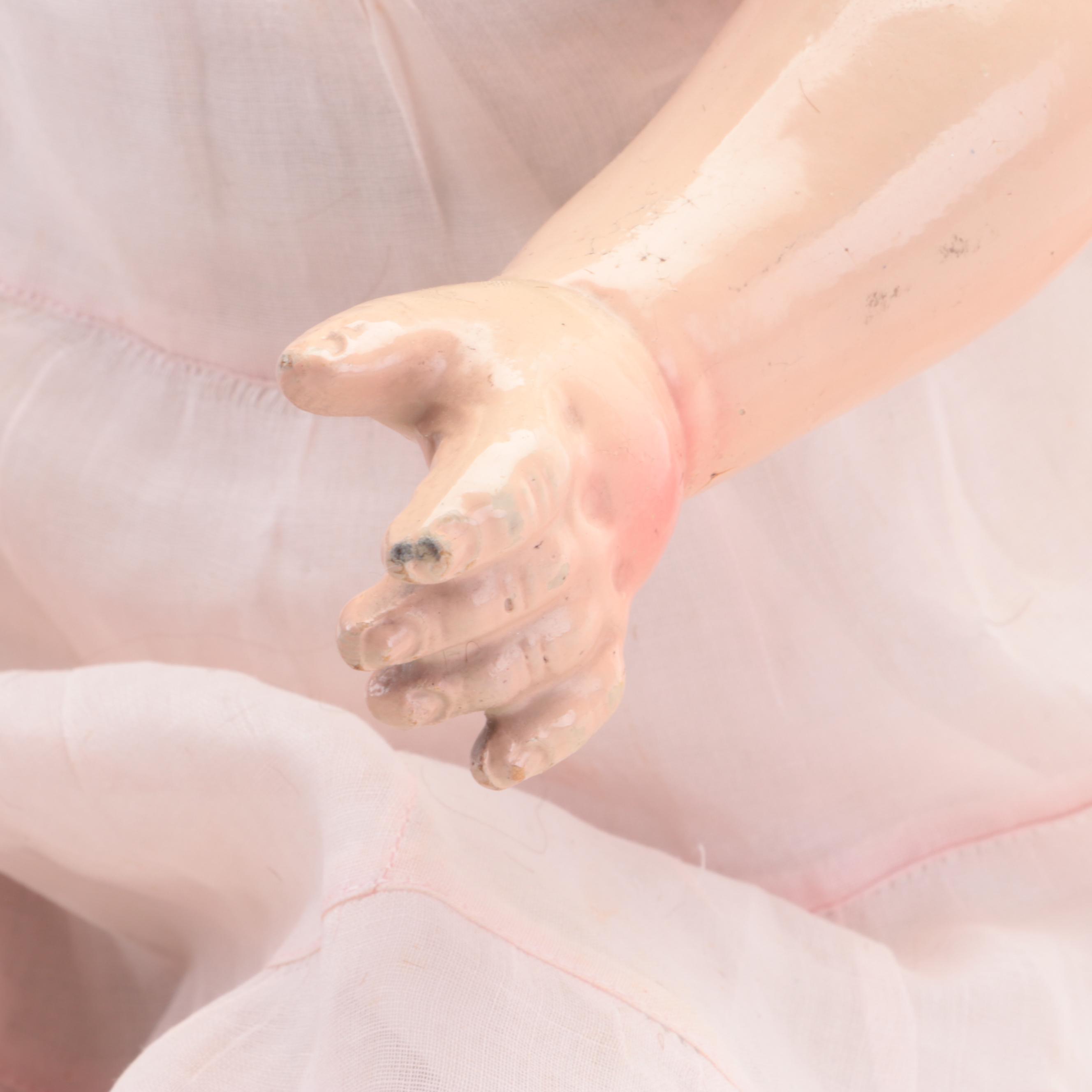 1923 Vintage Doll with Composite and Cloth Body