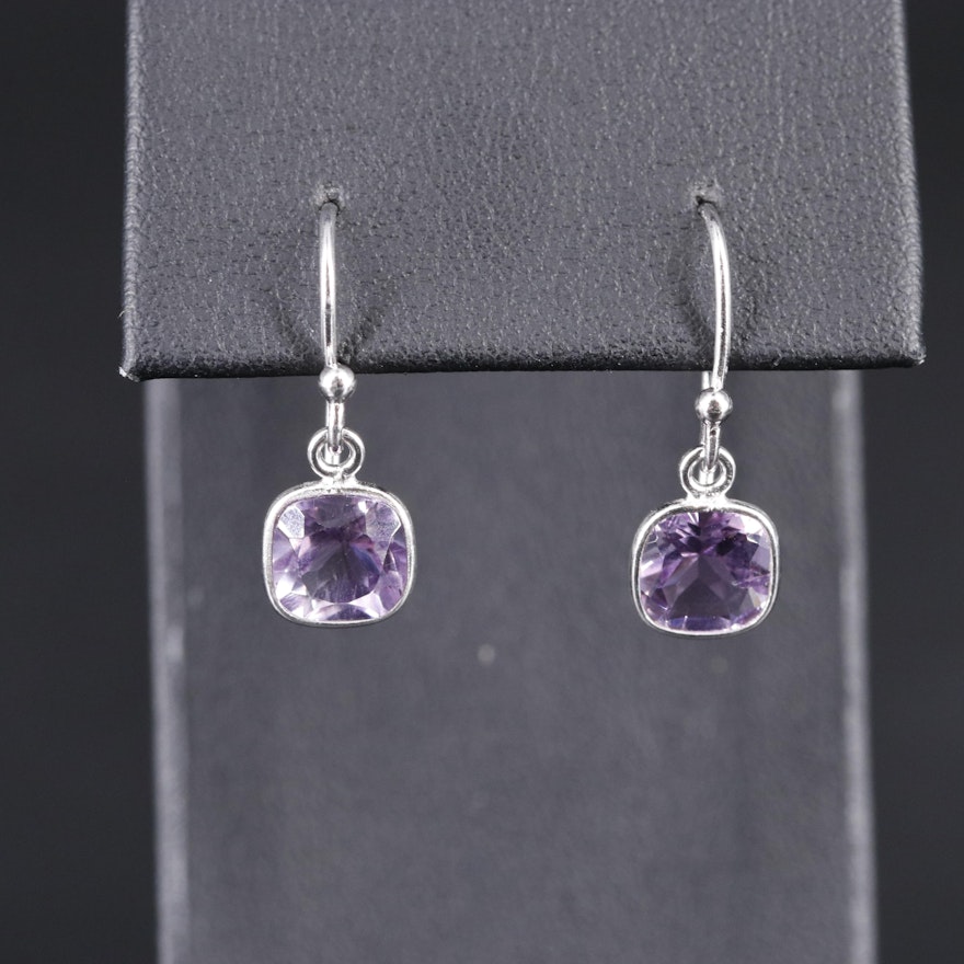 Sterling Silver Amethyst Earrings