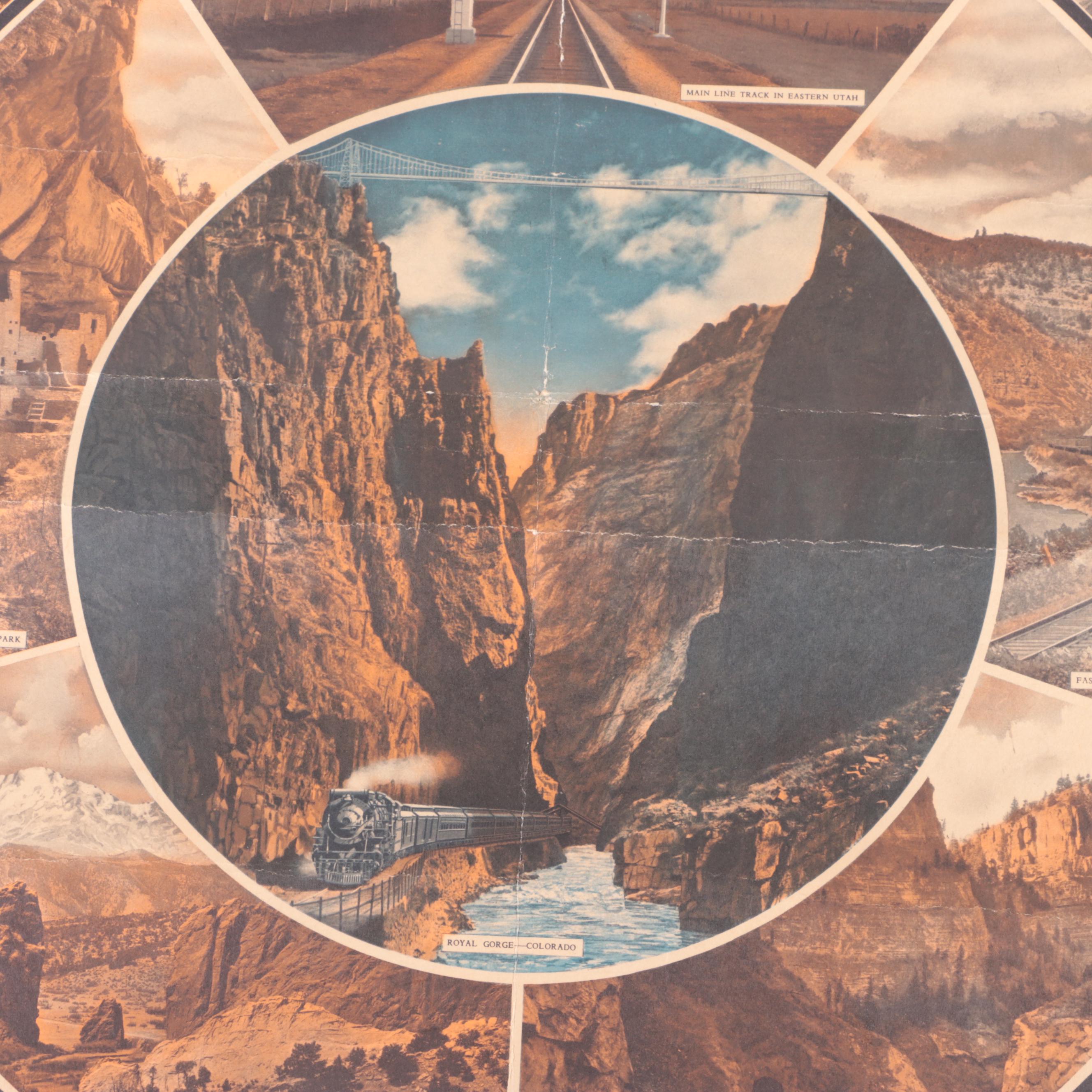 Offset Lithograph Poster for Denver & Rio Grande Royal Gorge Route