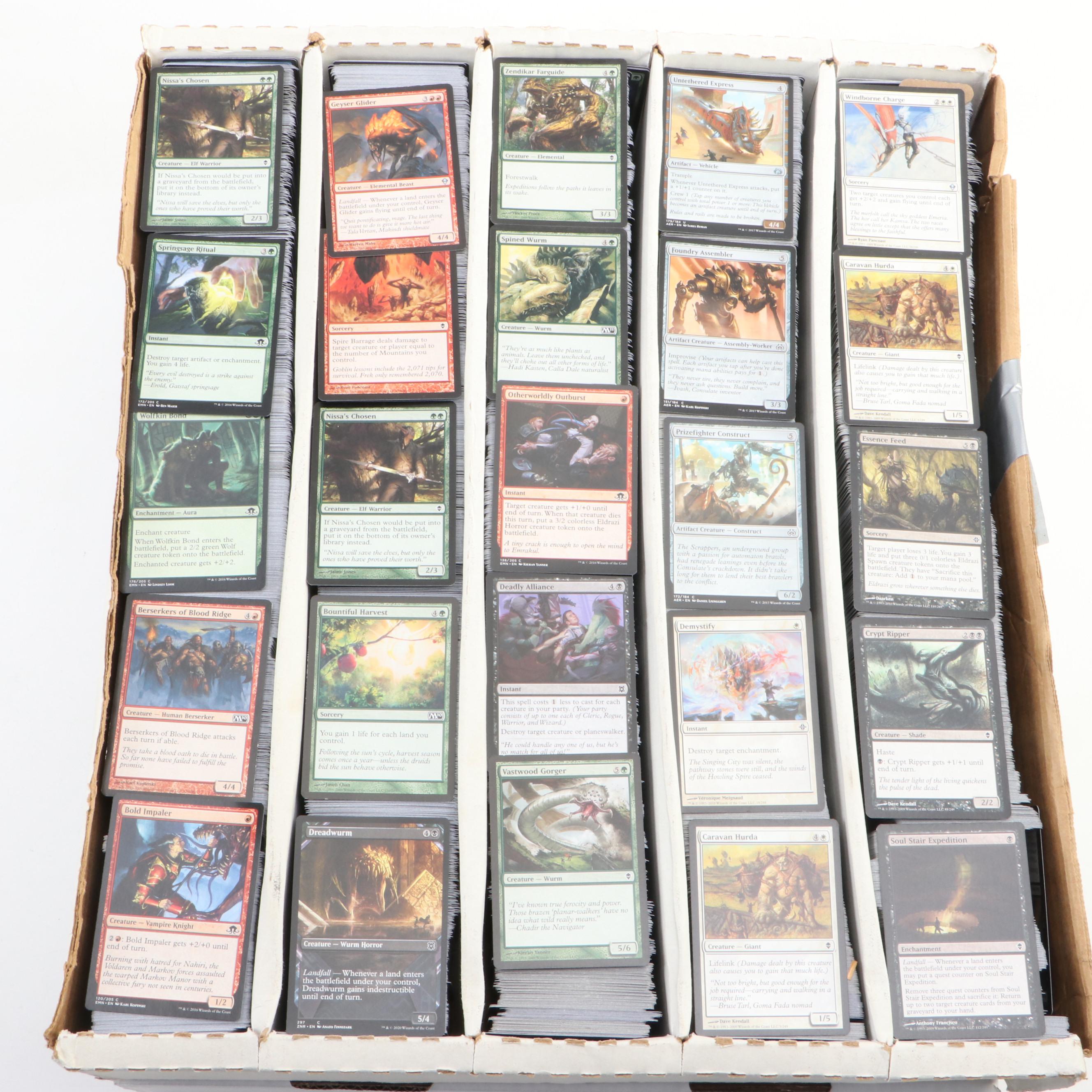 Magic: The Gathering Trading Cards with Uncommon Cards and Playmats, 1990s–2020s