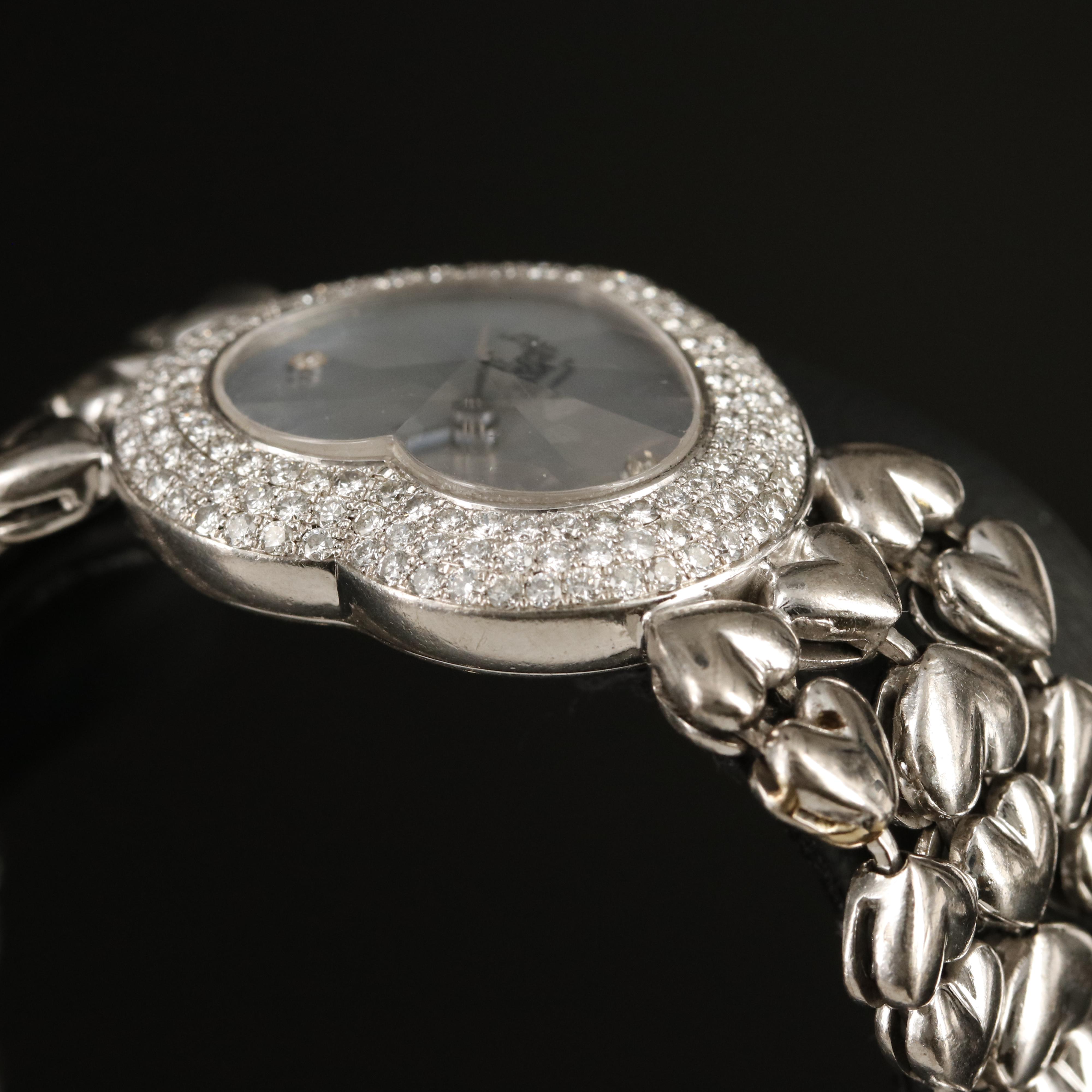 Graff of London, 18K Heart Shaped 1.47 CTW Diamond Watch