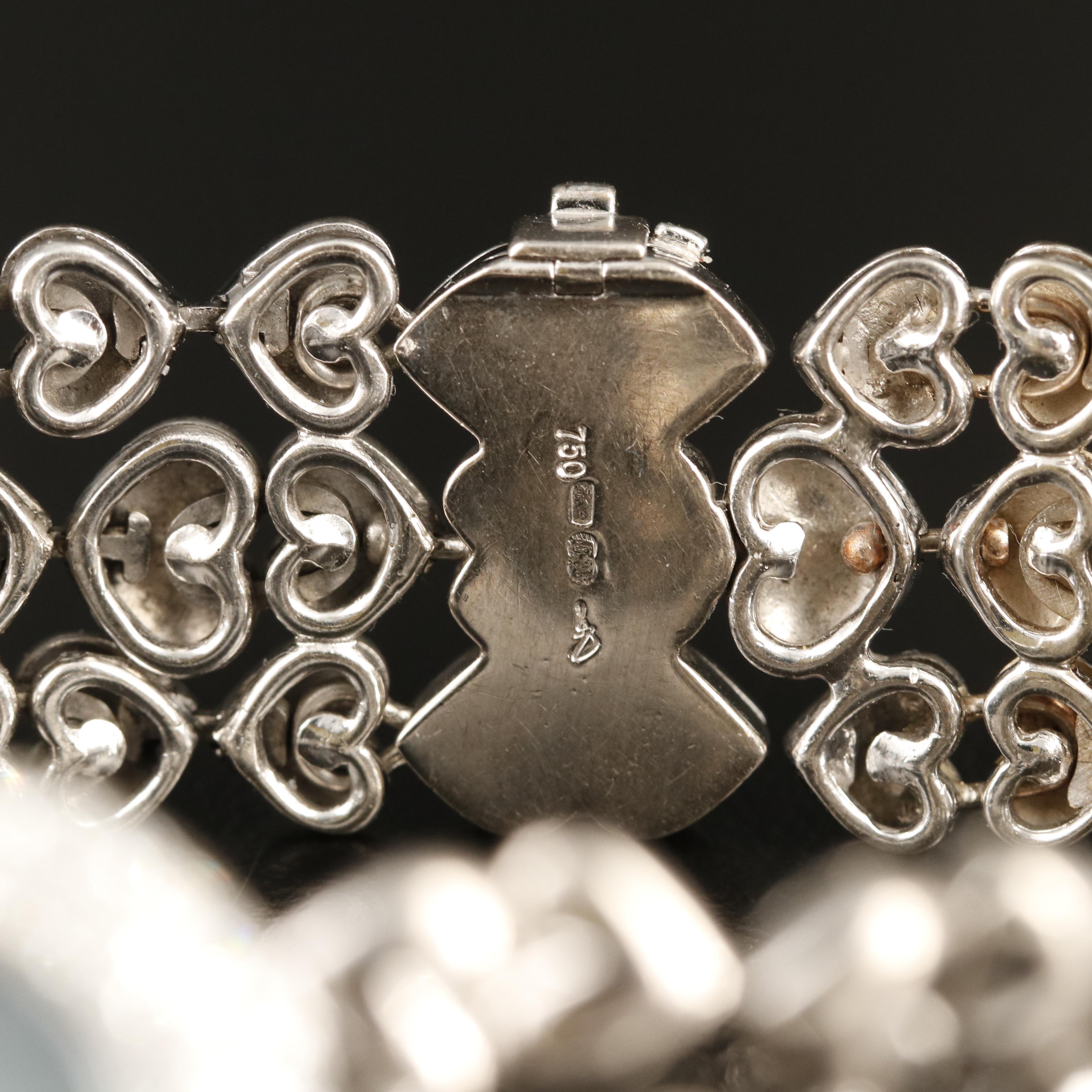 Graff of London, 18K Heart Shaped 1.47 CTW Diamond Watch