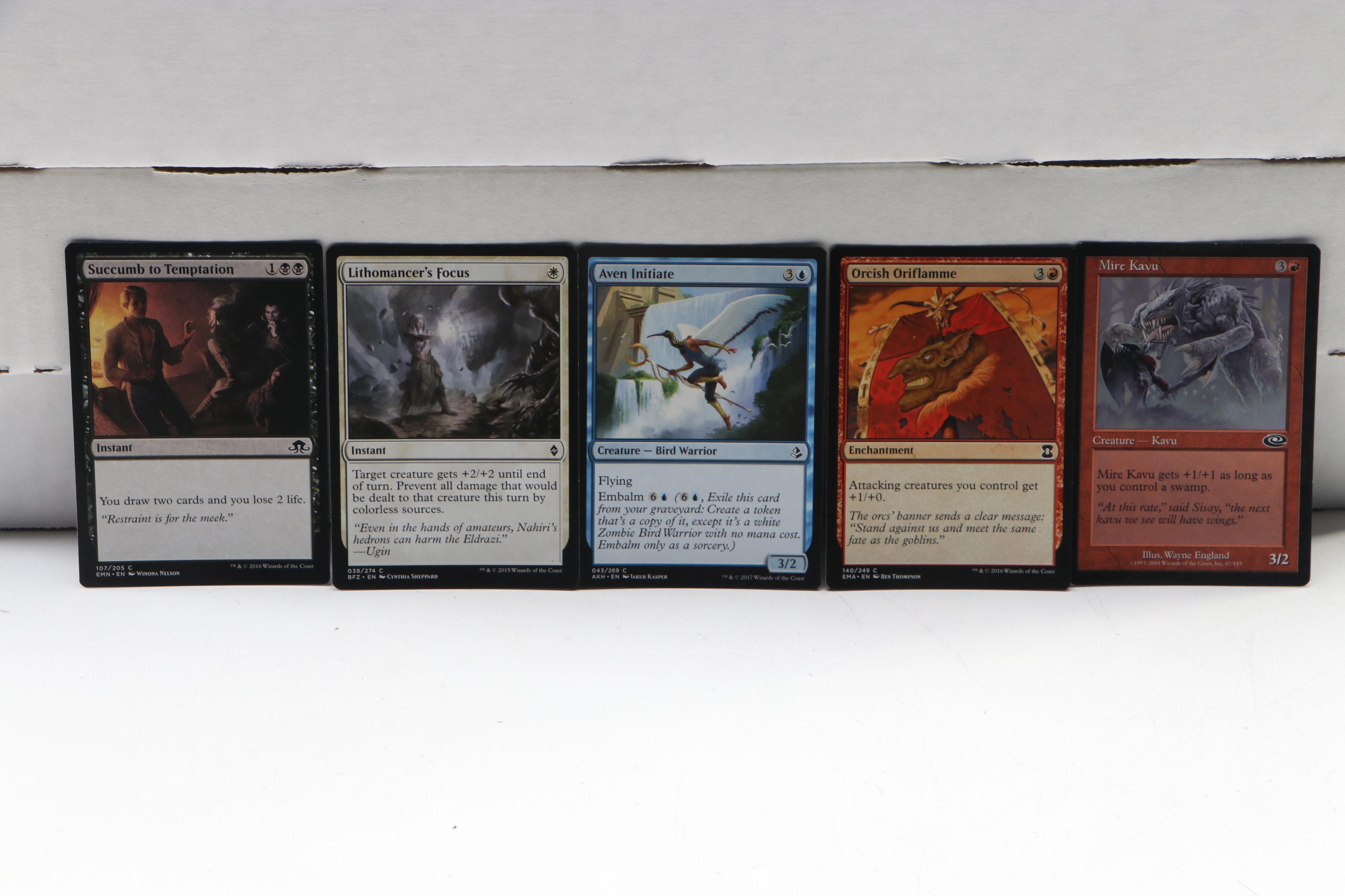 Magic: The Gathering Trading Cards with Uncommons and Playmats, 1990s–2020s