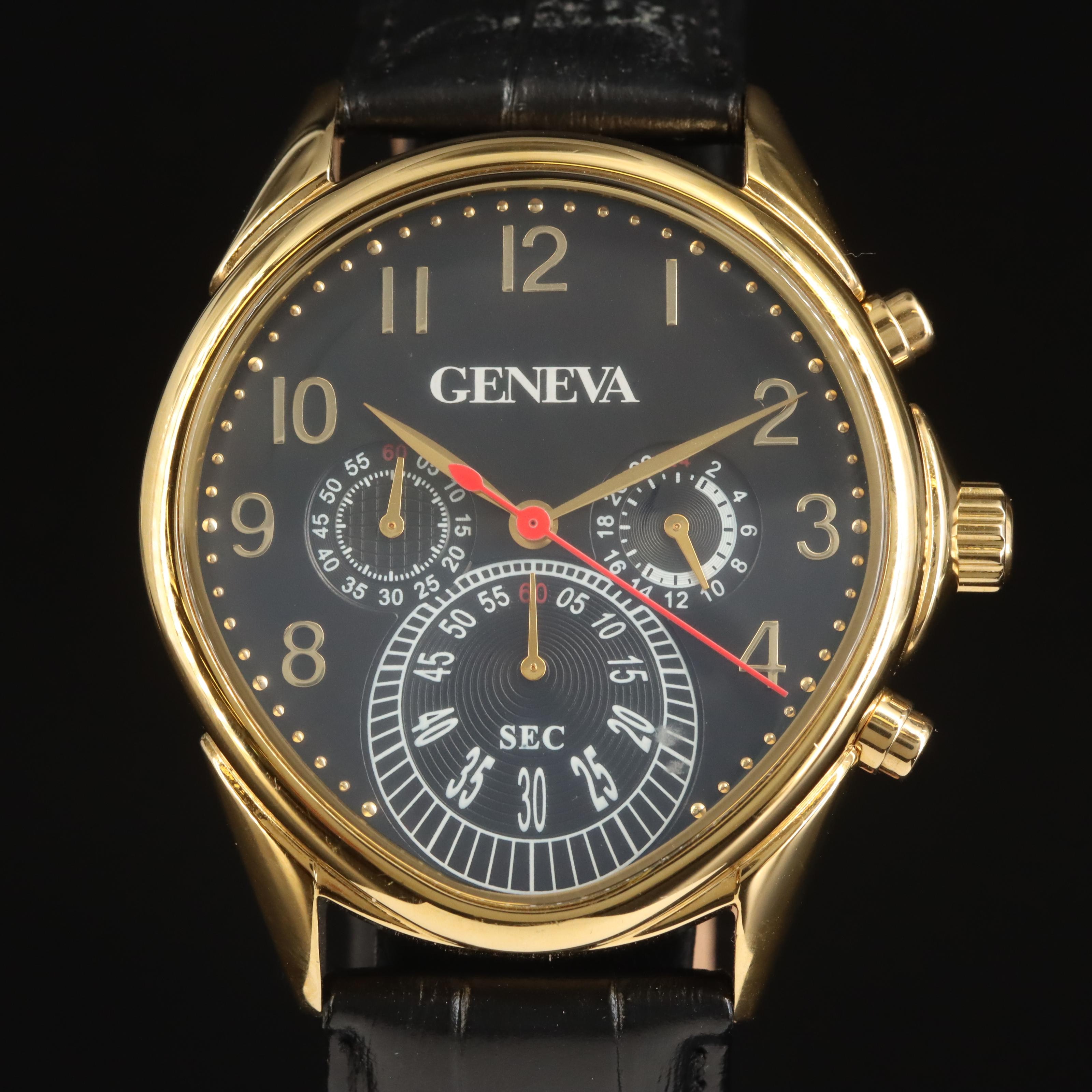 Geneva Quartz Chronograph Watch