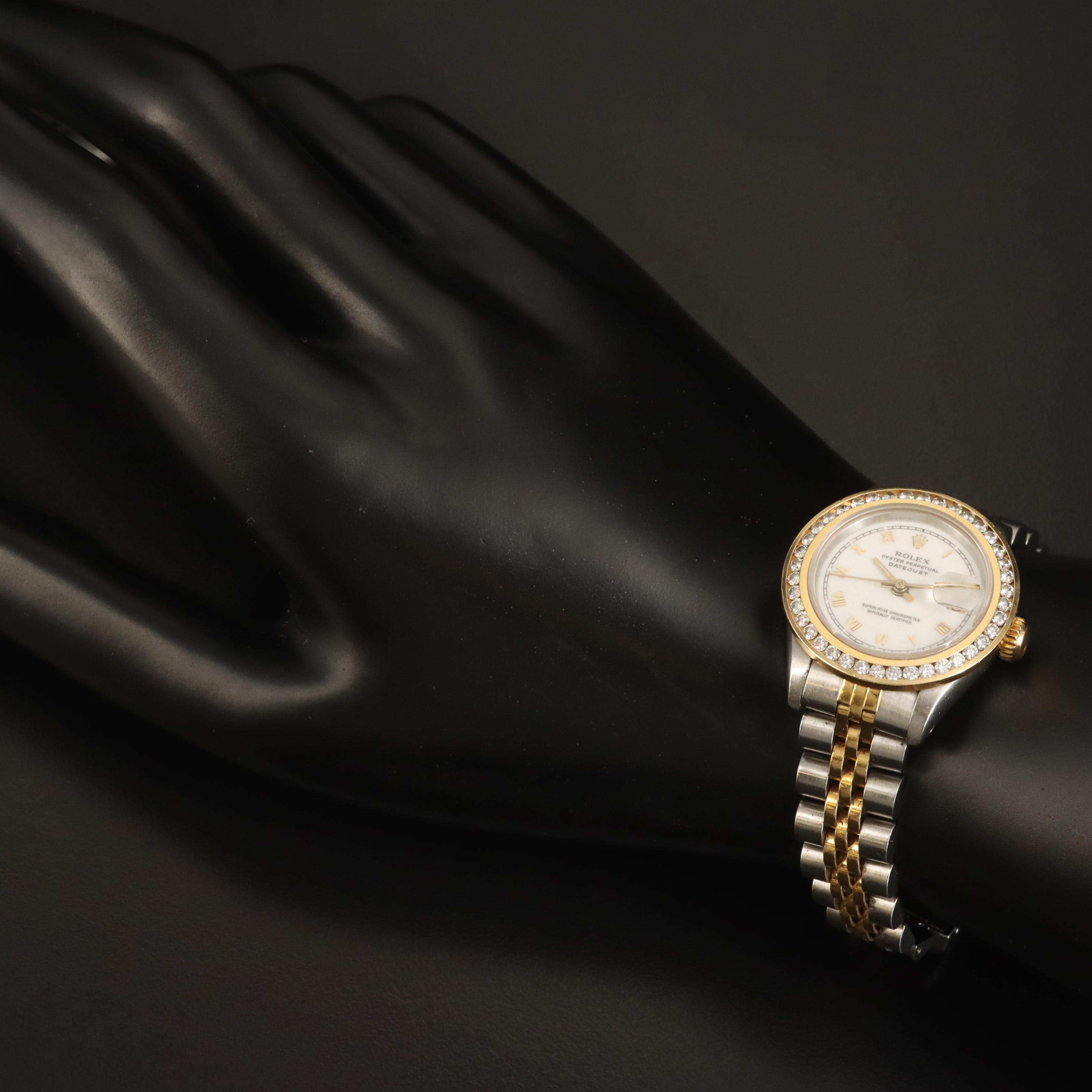 1987 Rolex Oyster Perpetual Diamond Datejust Watch