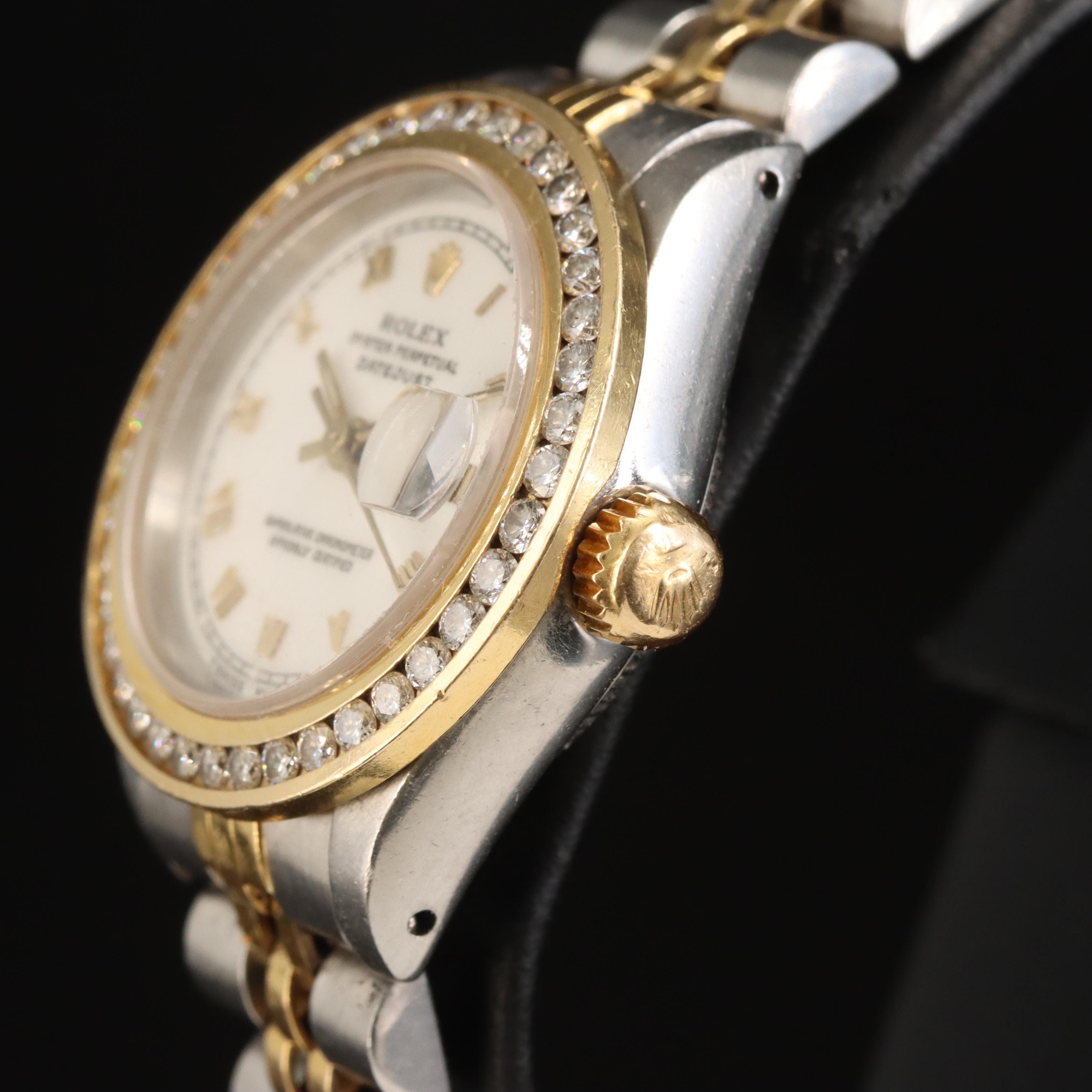 1987 Rolex Oyster Perpetual Diamond Datejust Watch