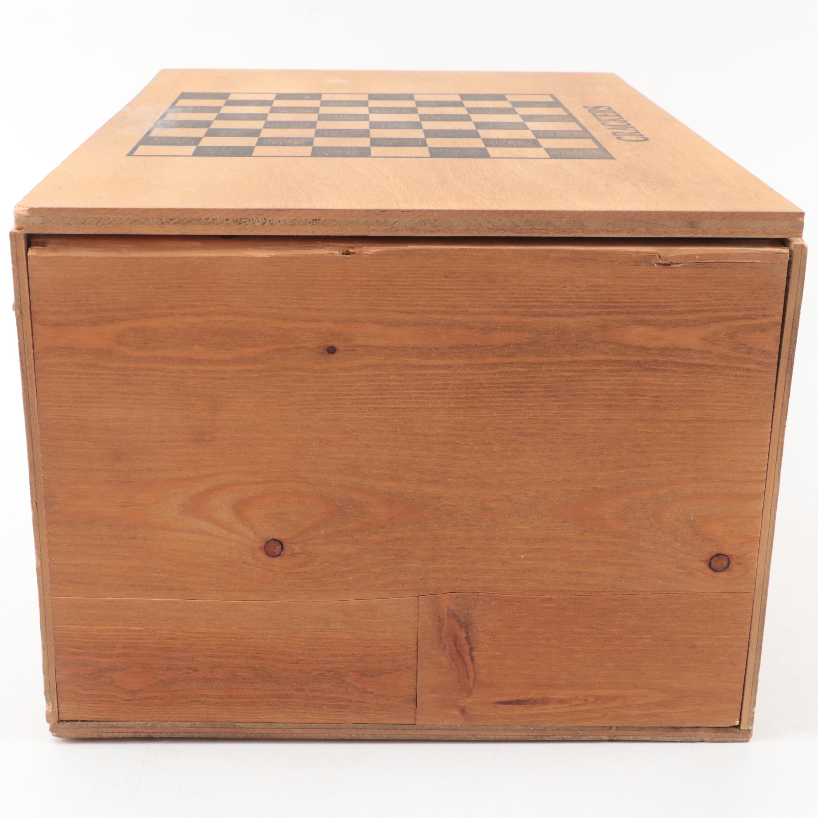 Nabisco Biscuit Company Anniversary Assortment Checkerboard Wooden Crate