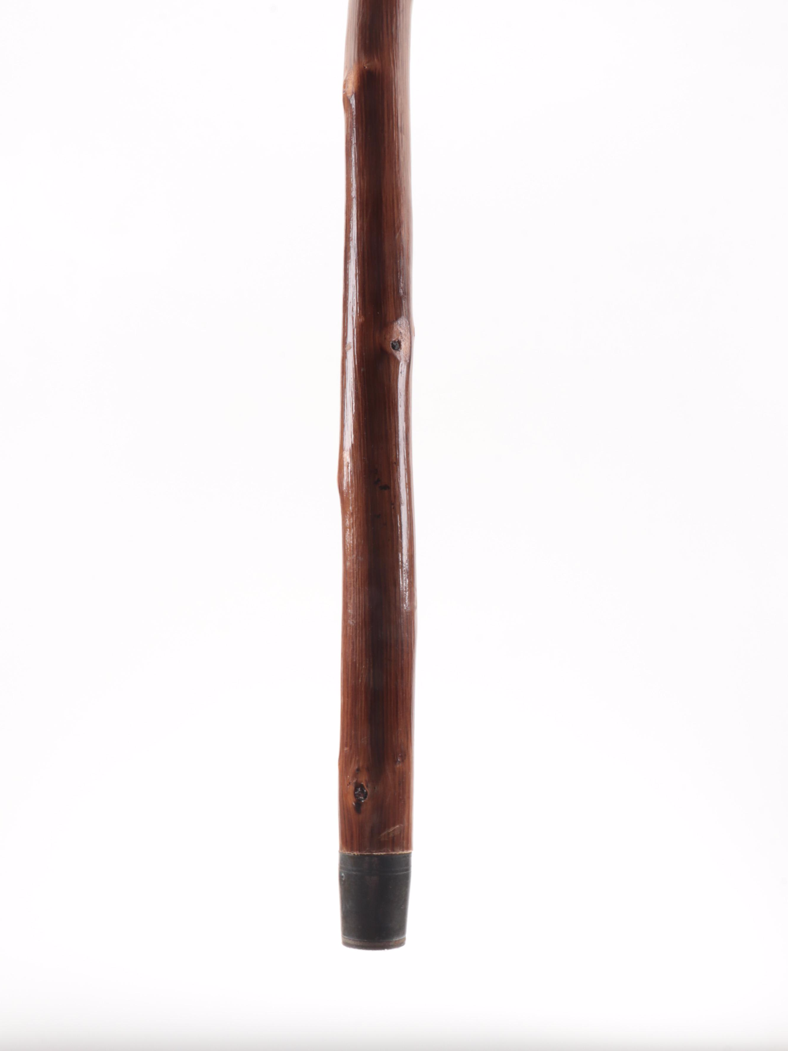 Hand-Carved Resin Dog Head Walking Stick