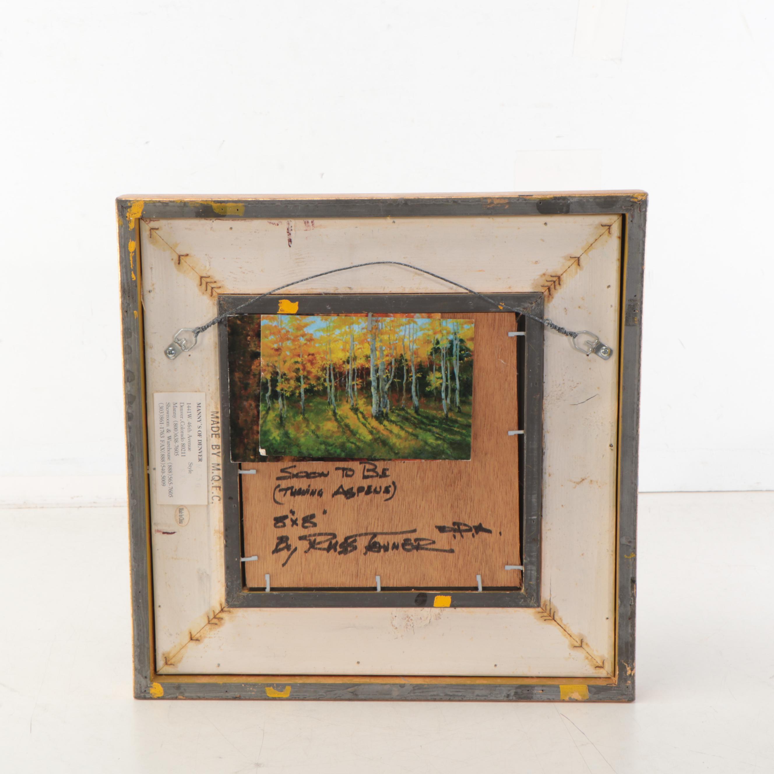 Russ Tanner Landscape Oil Painting "Soon to Be (Turning Aspens)"