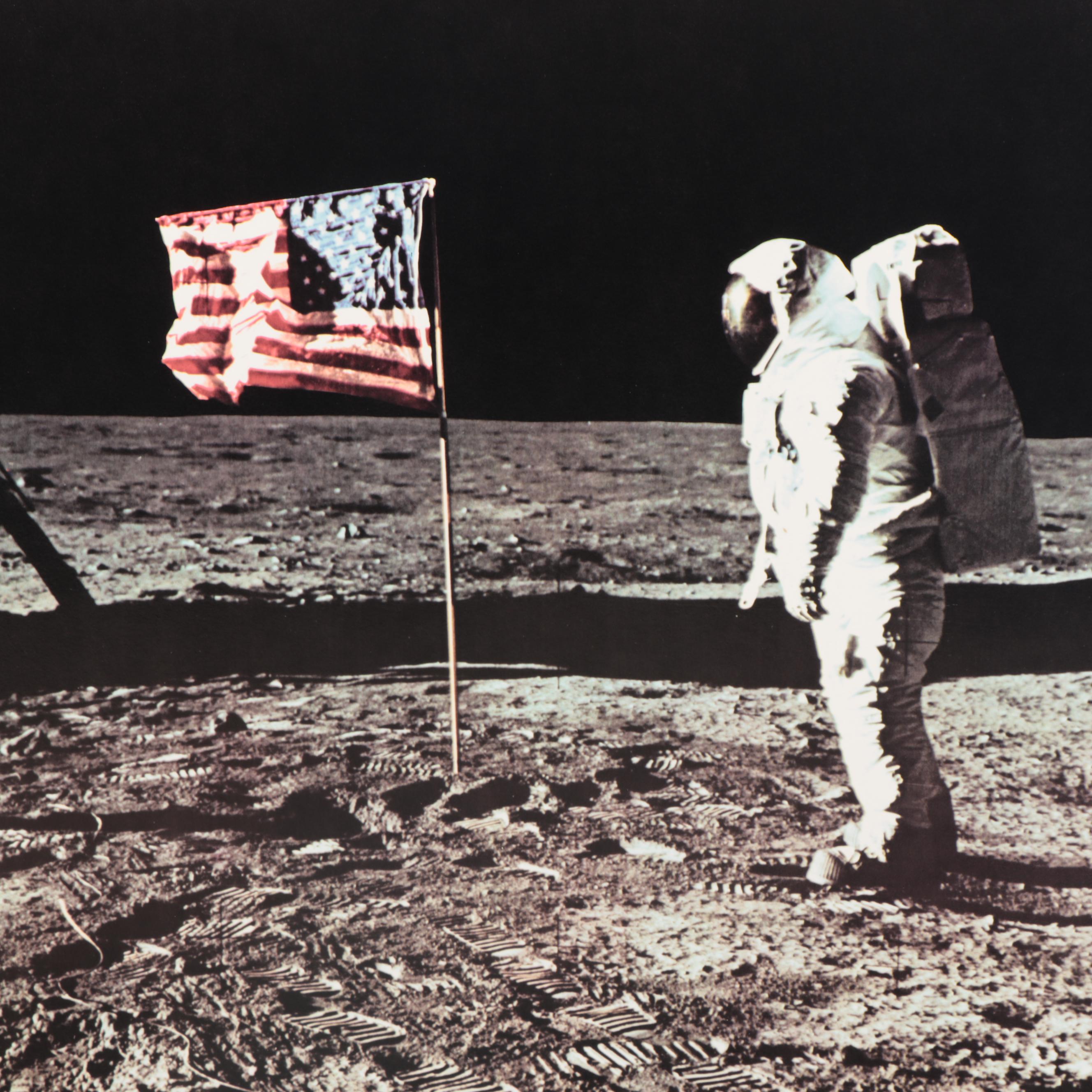 Offset Lithographs of Apollo 11 Moon Landing