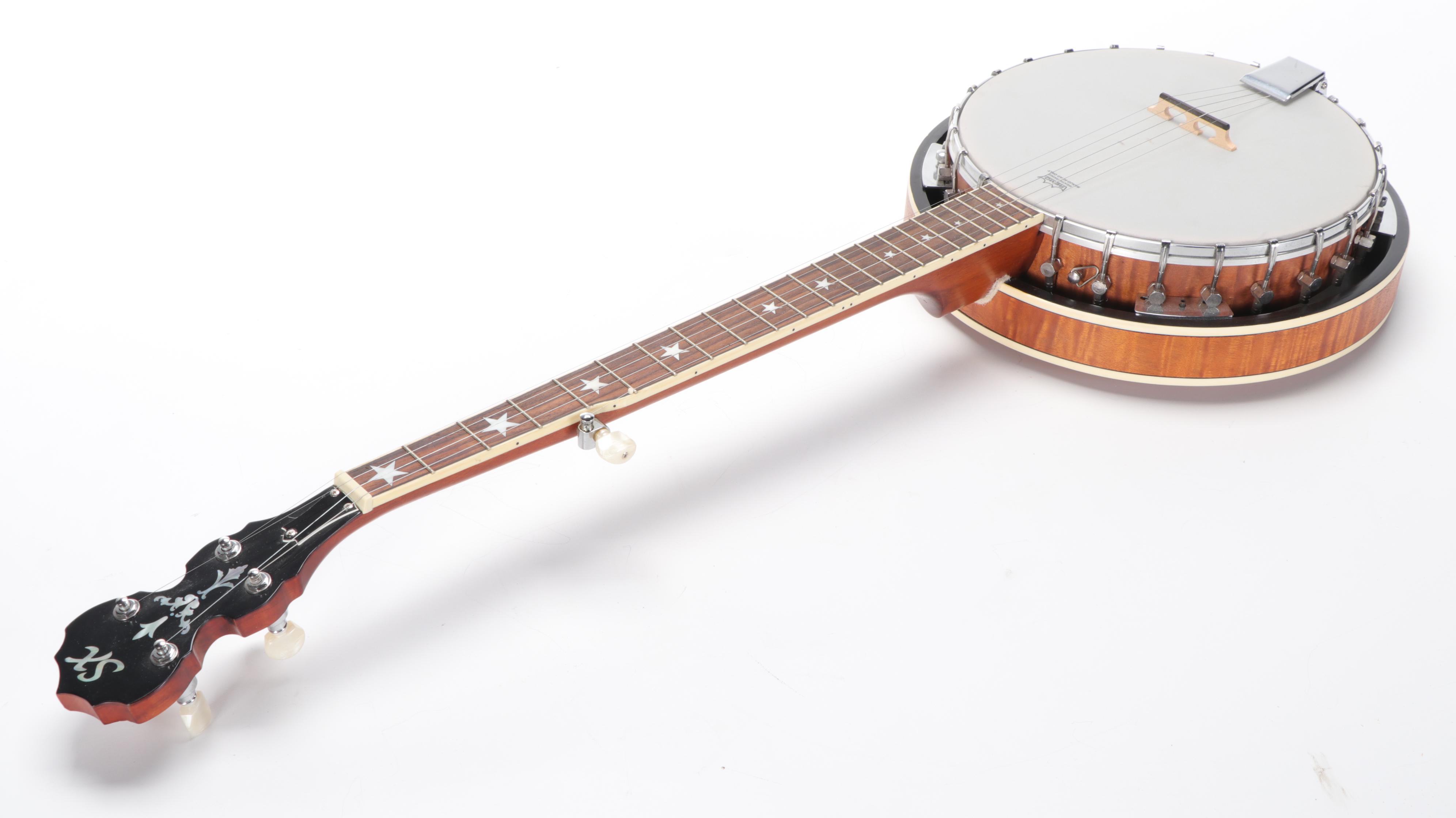 SX Guitars 5-String Closed Back Banjo with Nylon Bag