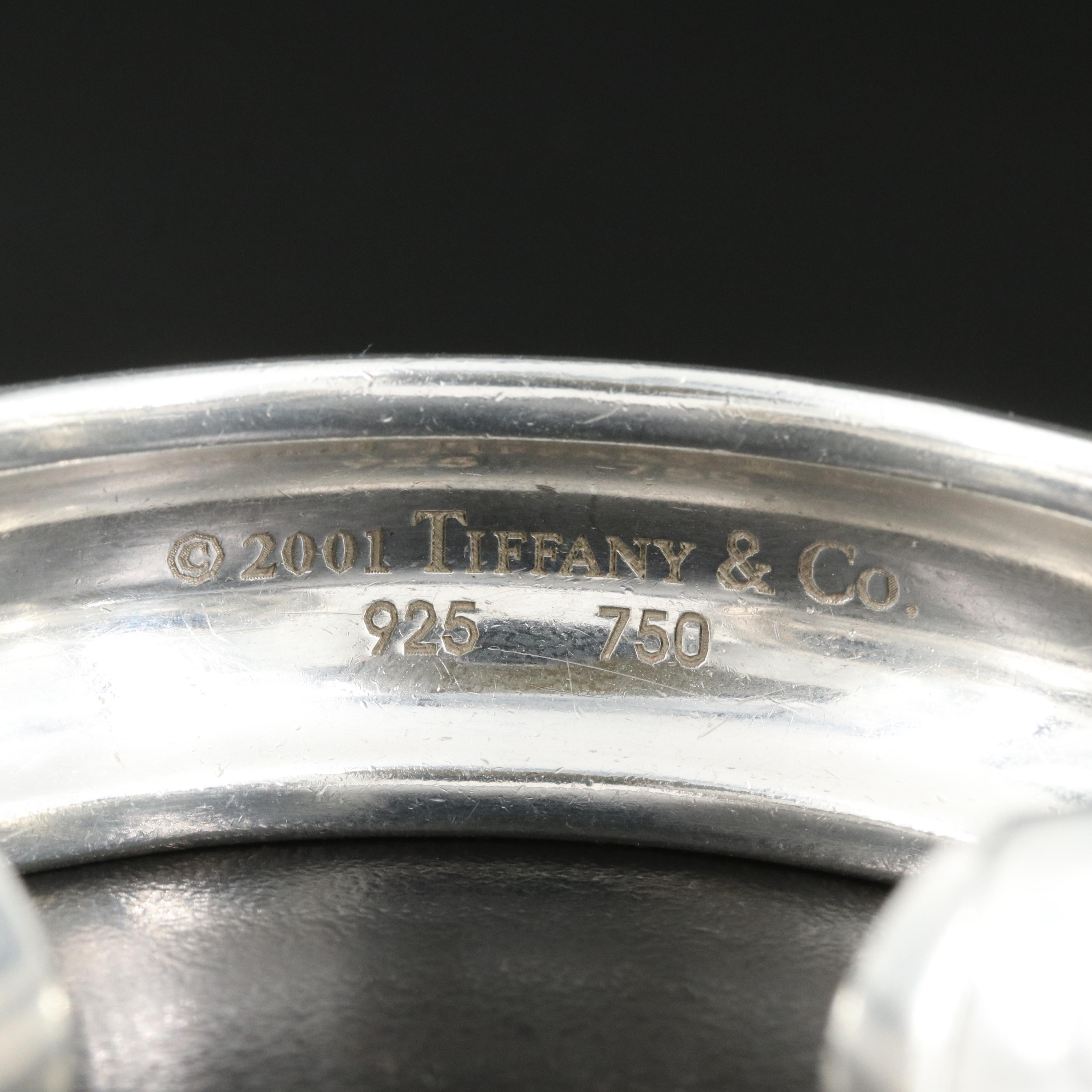 Tiffany & Co. Sterling Tourmaline and Sapphire Etoile Cuff with 18K Accents