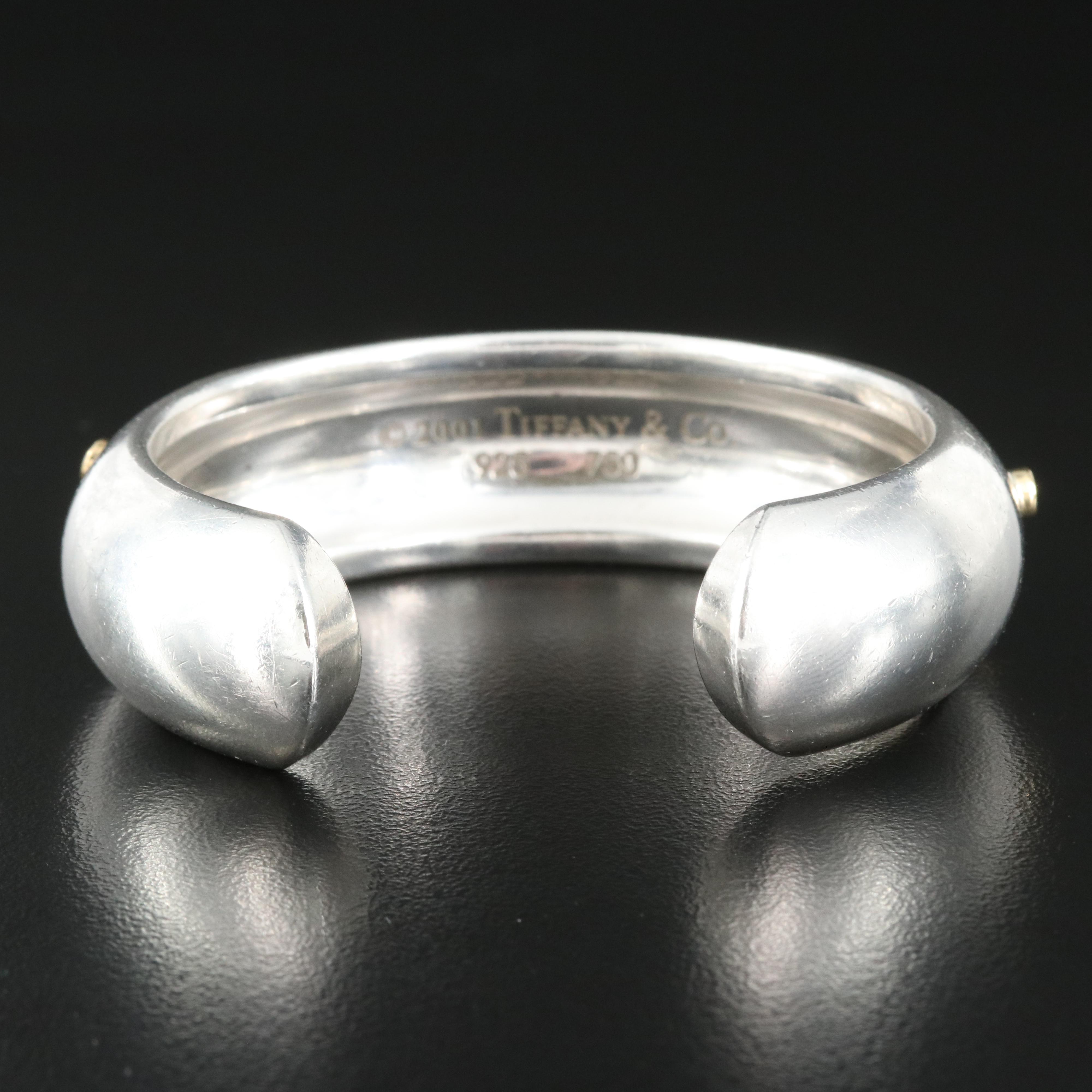 Tiffany & Co. Sterling Tourmaline and Sapphire Etoile Cuff with 18K Accents