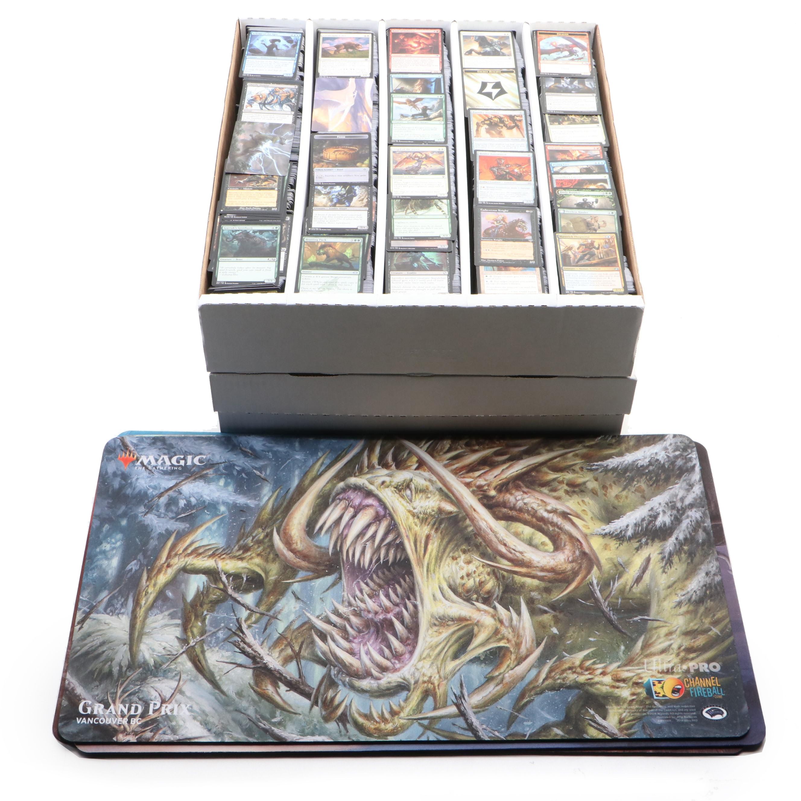 Magic: The Gathering Trading Cards with Uncommon Cards and Playmats, 1990s–2020s