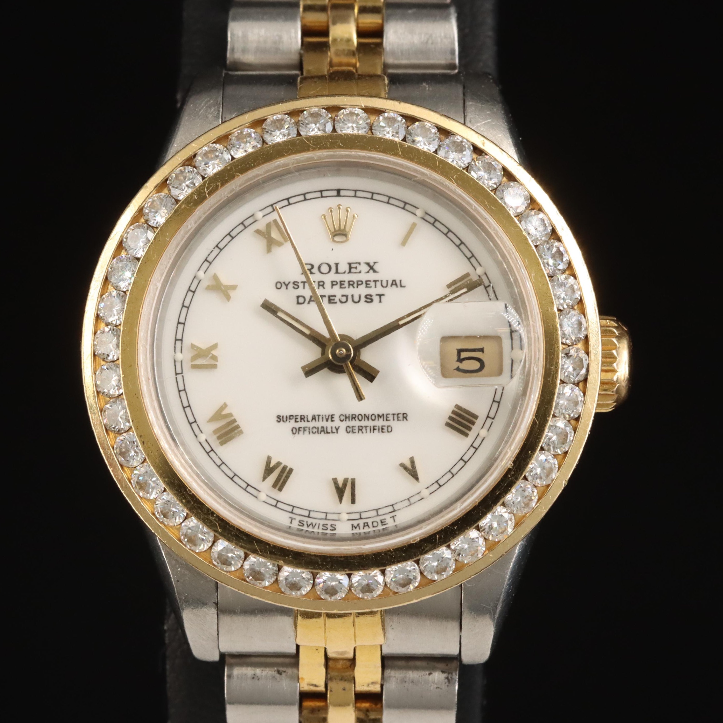 1987 Rolex Oyster Perpetual Diamond Datejust Watch