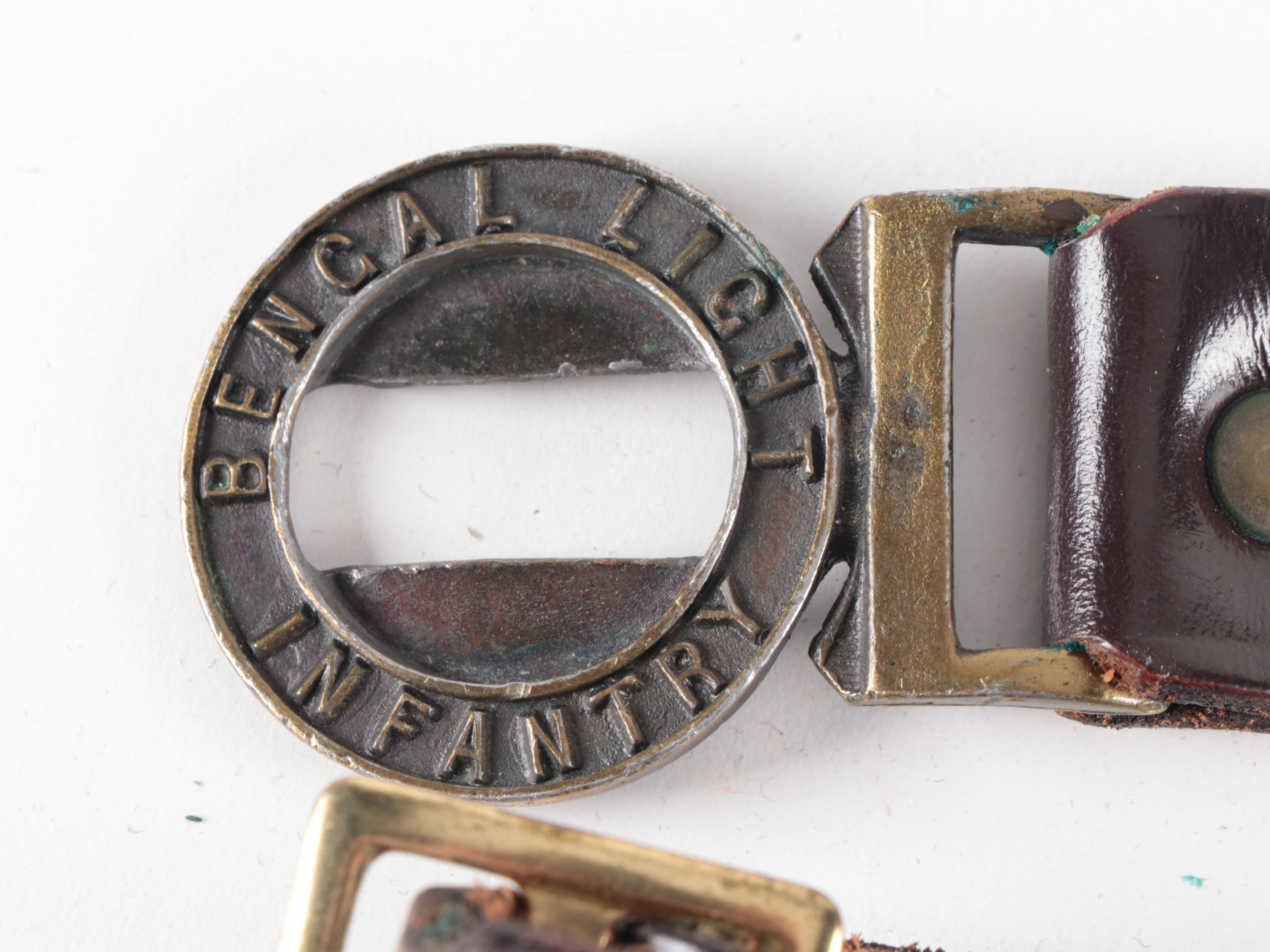 Reproduction King's Royal Hussars With Other Field Caps, Bengal Light Inf. Belt