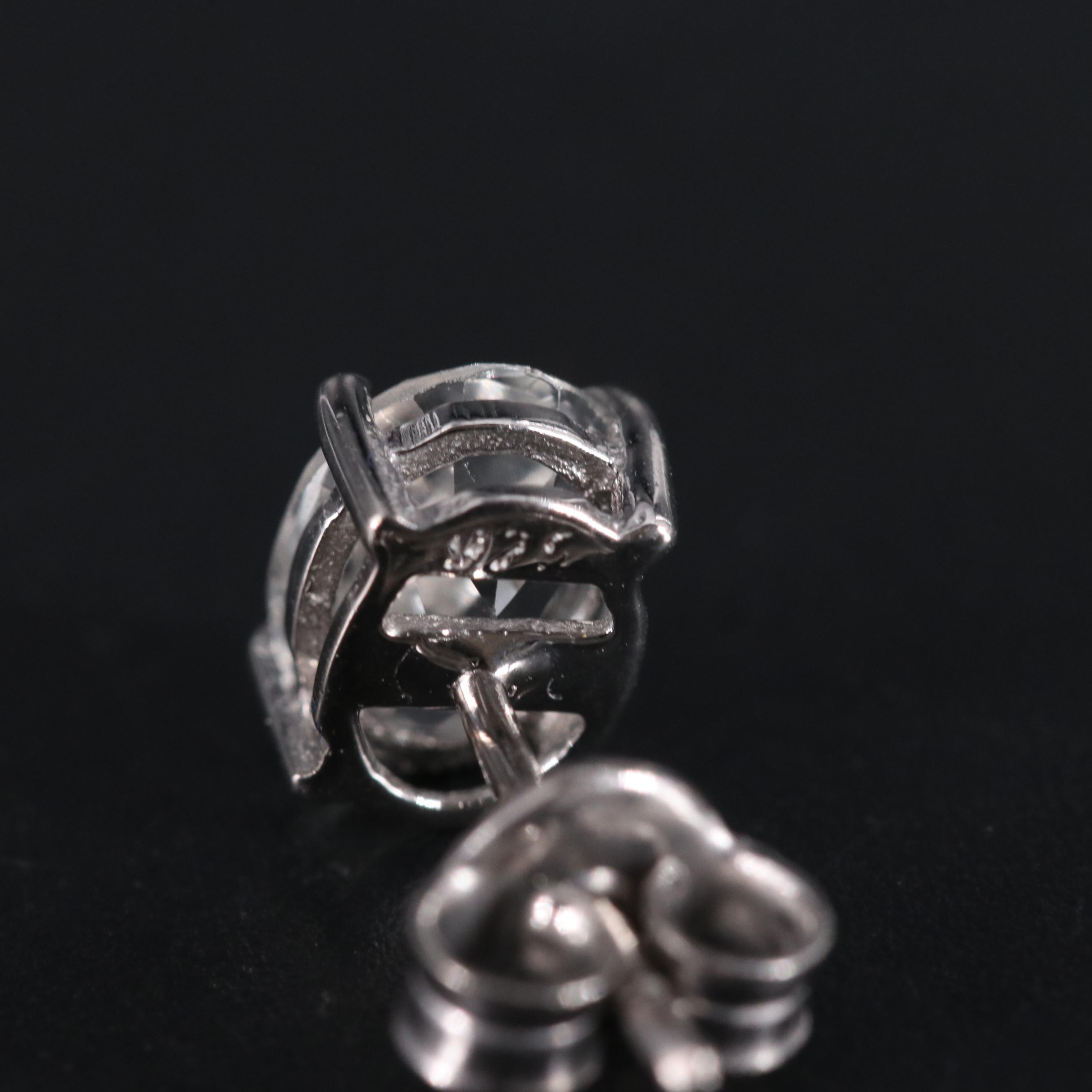 Sterling Gemstone Stud Earrings