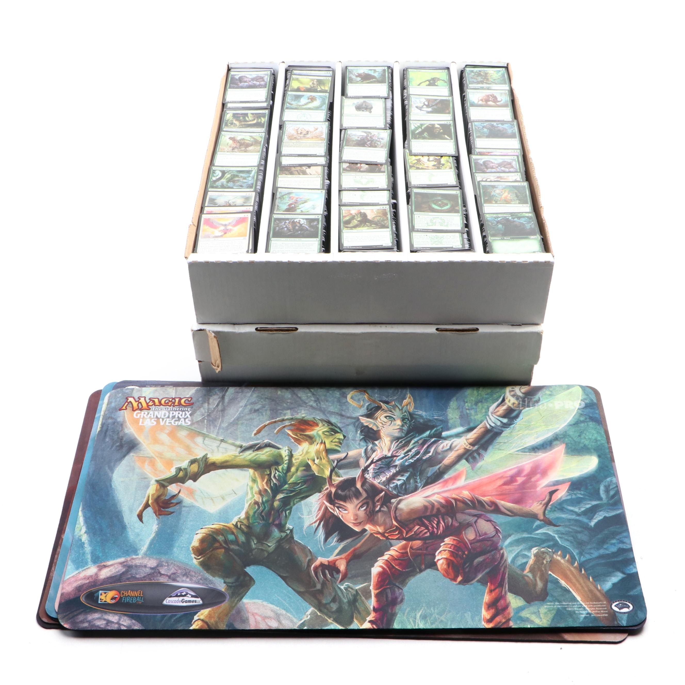 Magic: The Gathering Trading Cards with Uncommon Cards and Playmats, 1990s–2020s