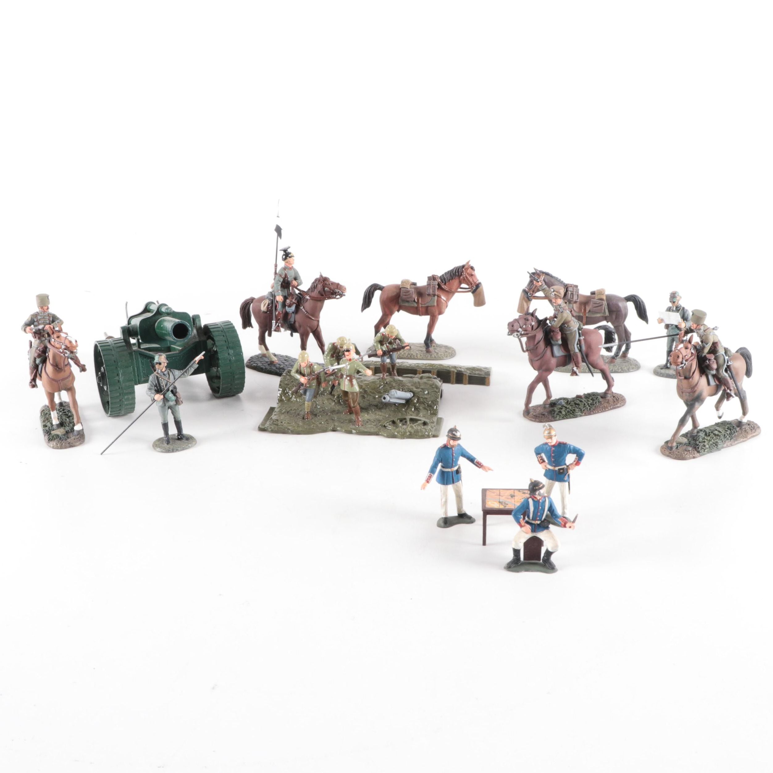 W. Britain Hand-Painted Cast Metal Toy Soldiers