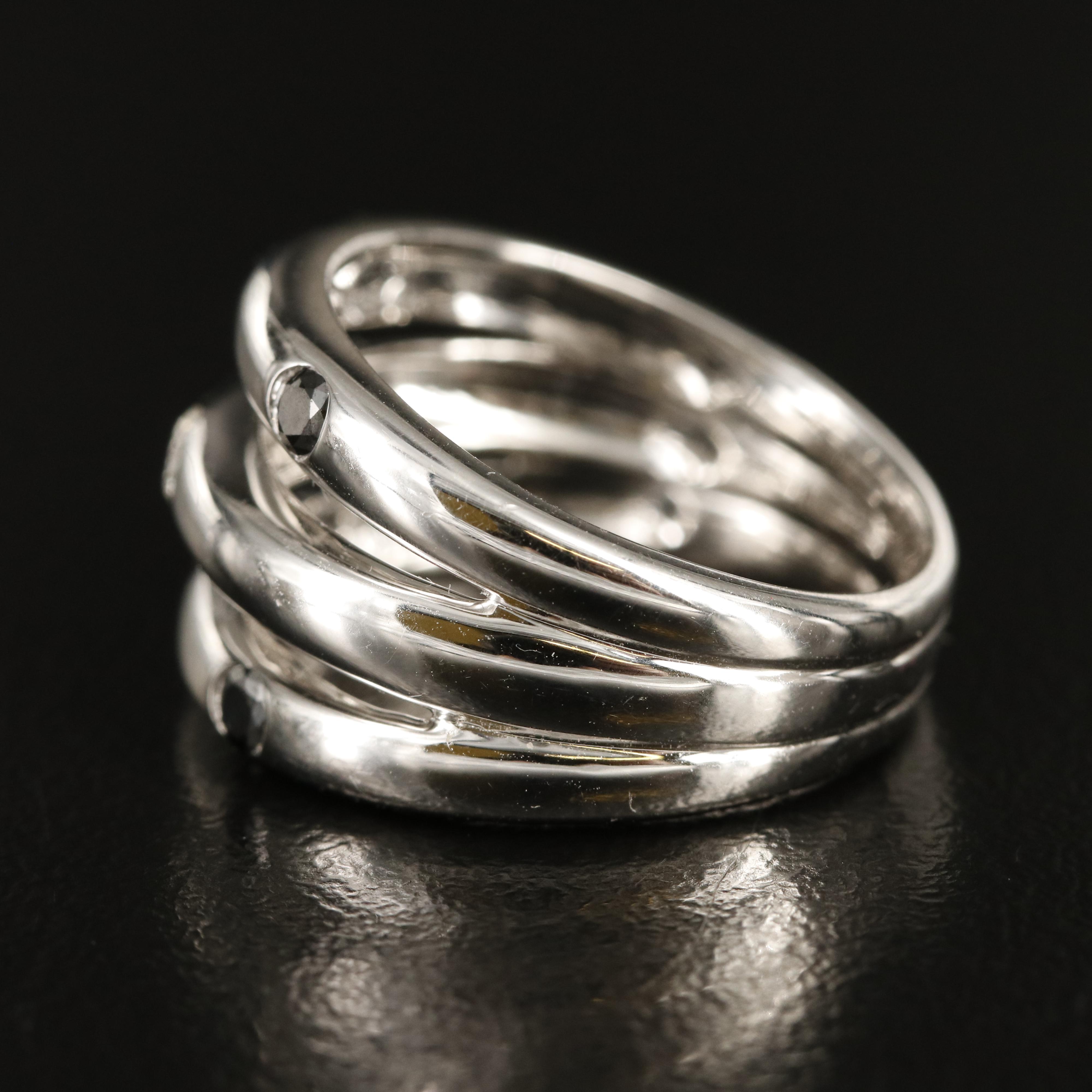 14K 0.31 CTW Diamond Multi-Row Ring