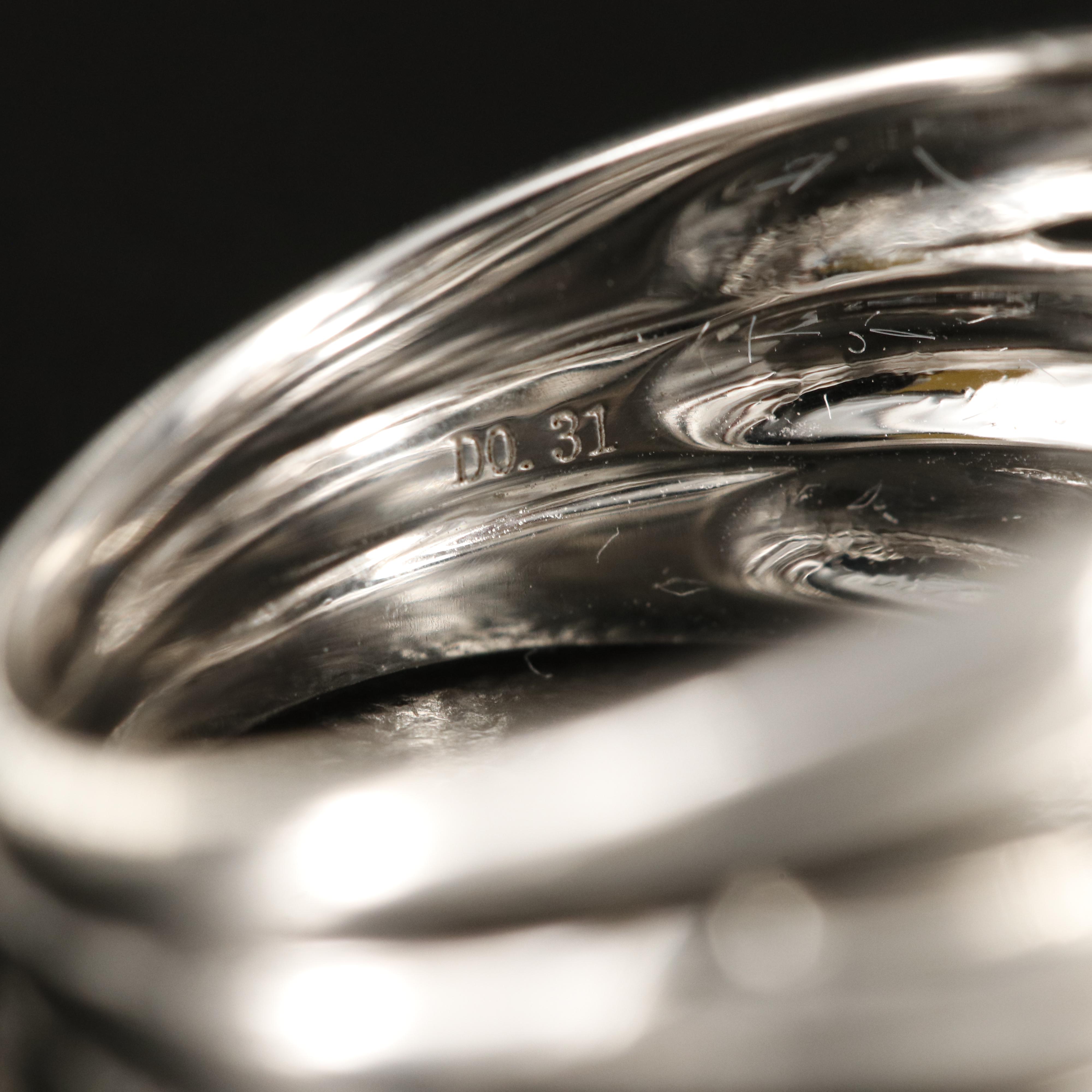 14K 0.31 CTW Diamond Multi-Row Ring