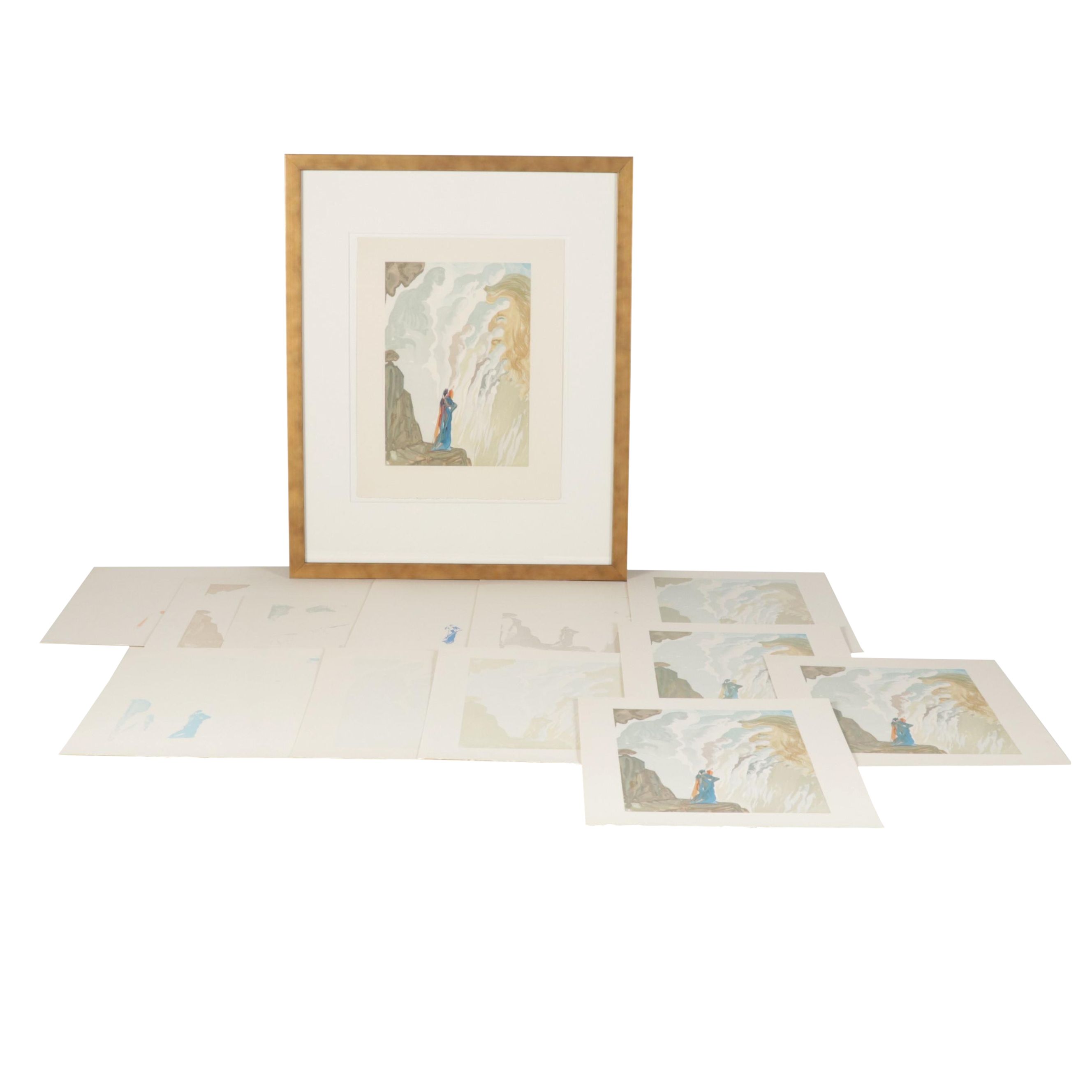 Salvador Dalí Decomposition Wood Engravings "La Beauté des sculptures"