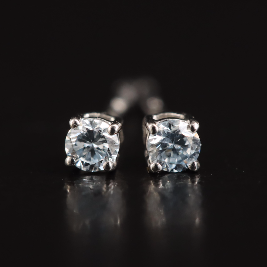 10K 0.10 CTW Lab Grown Diamond Stud Earrings